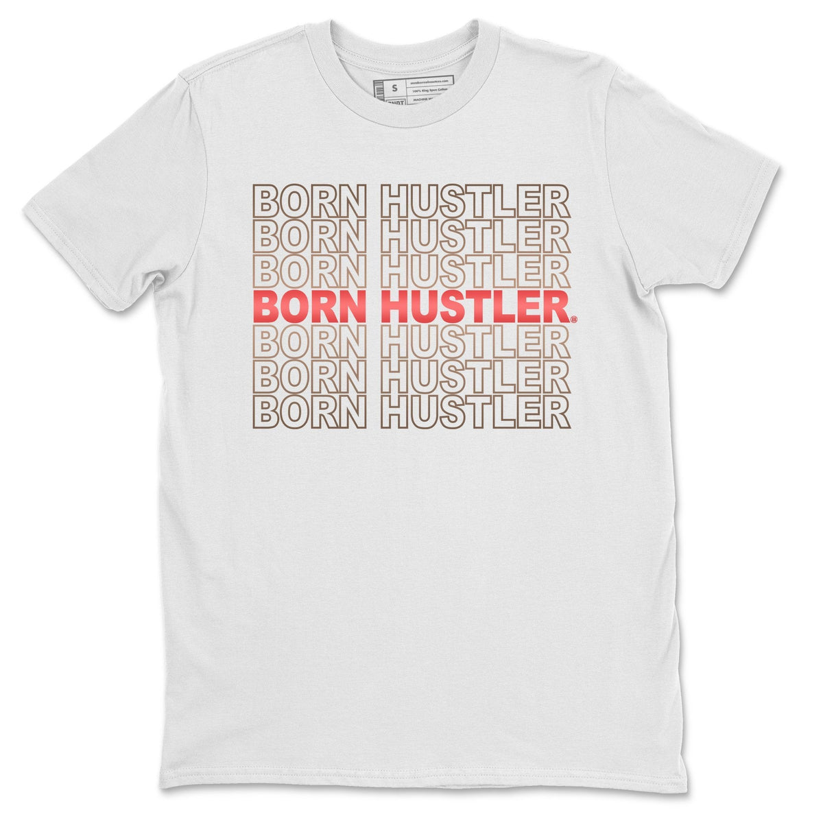Jordan 4 Taupe Haze Shirt To Match Jordans Born Hustler Sneaker Tees Jordan 4 Taupe Haze Drip Gear Zone Sneaker Matching Clothing Unisex Shirts