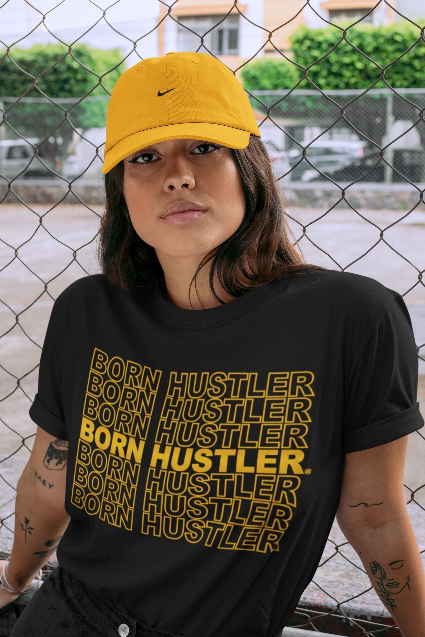 Jordan 9 University Gold Shirt To Match Jordans Born Hustler Sneaker Tees Jordan 9 University Gold Drip Gear Zone Sneaker Matching Clothing Unisex Shirts