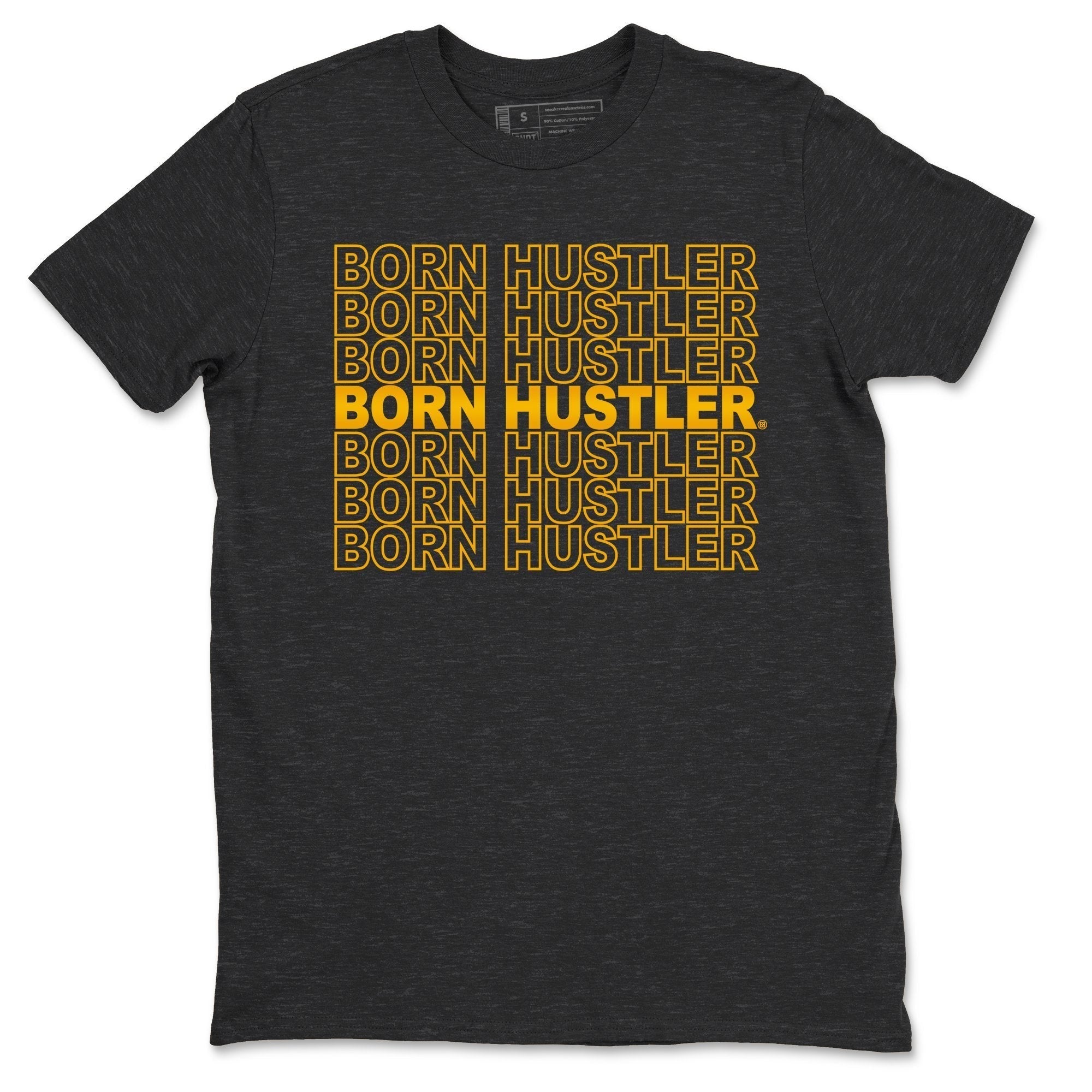 Jordan 9 University Gold Shirt To Match Jordans Born Hustler Sneaker Tees Jordan 9 University Gold Drip Gear Zone Sneaker Matching Clothing Unisex Shirts