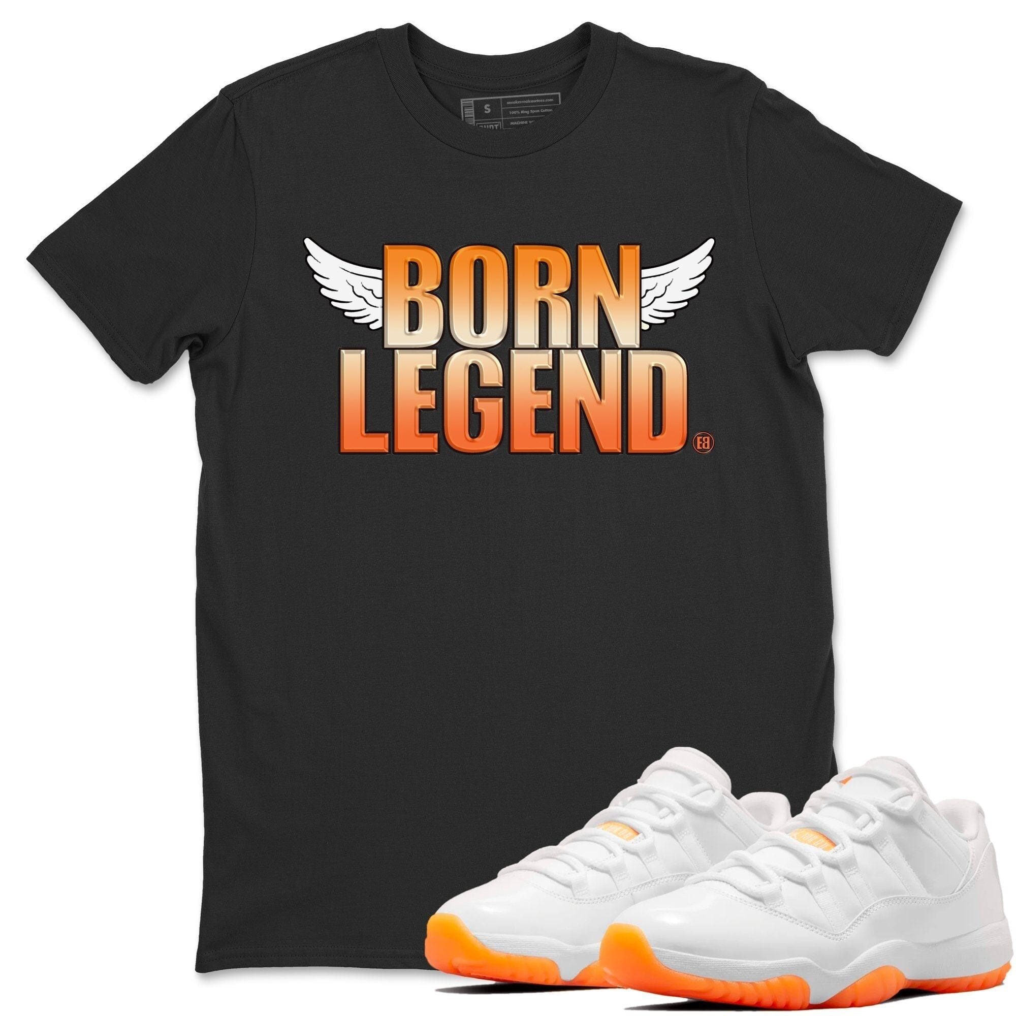 Jordan 11 Citrus Shirt To Match Jordans Born Legend Sneaker Tees Jordan 11 Citrus Drip Gear Zone Sneaker Matching Clothing Unisex Shirts