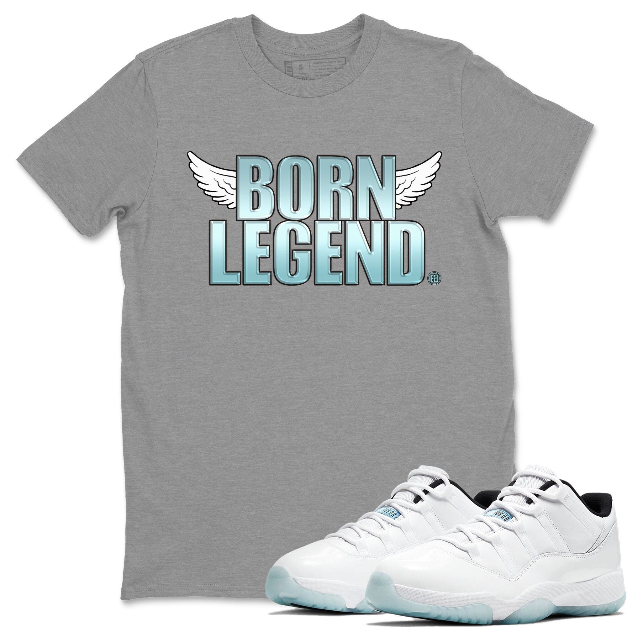 Jordan 11 Legend Blue Shirt To Match Jordans Born Legend Sneaker Tees Jordan 11 Legend Blue Drip Gear Zone Sneaker Matching Clothing Unisex Shirts