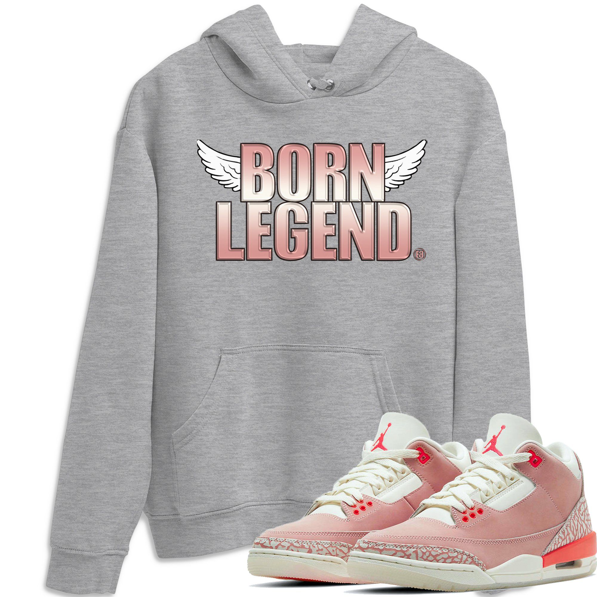 Jordan 3 Rust Pink Shirt To Match Jordans Born Legend Sneaker Tees Jordan 3 Rust Pink Drip Gear Zone Sneaker Matching Clothing Unisex Shirts