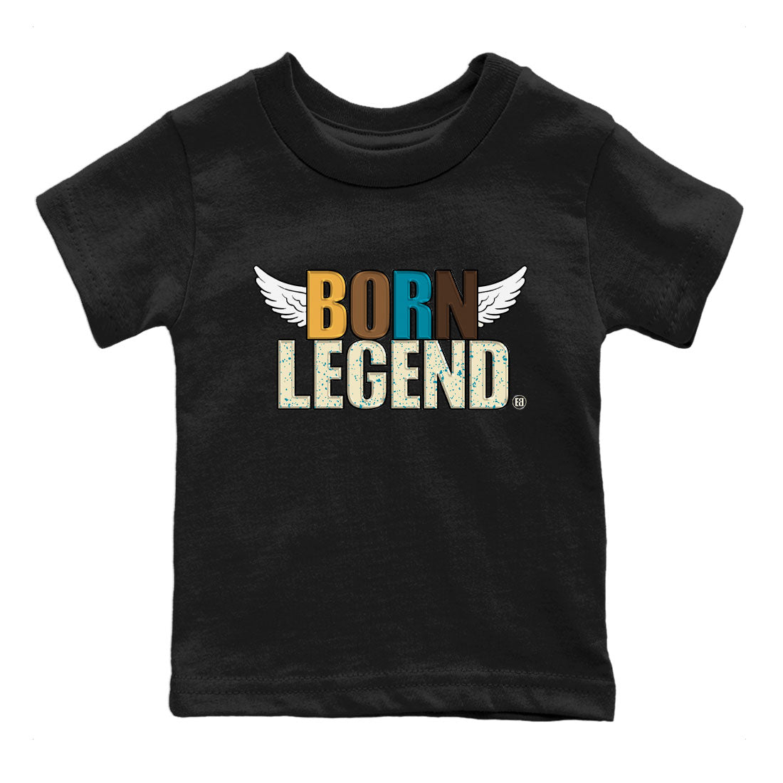 Air Jordan 4 GS Cacao Wow Match To Jordans Born Legend Streetwear Sneaker Shirt Air Jordan 4 Cacao Wow Drip Gear Zone Sneaker Matching Clothing Kids Shirts Black 2