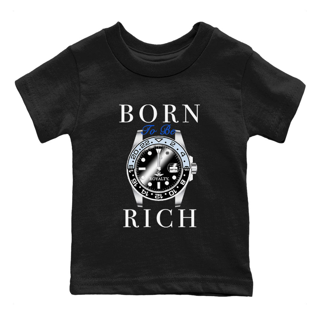 AJ11 Space shirt to match jordans Born To Be Rich sneaker tees Air Jordan 11 Retro Space Drip Gear Zone baby toddler Black 2 cotton Shirt