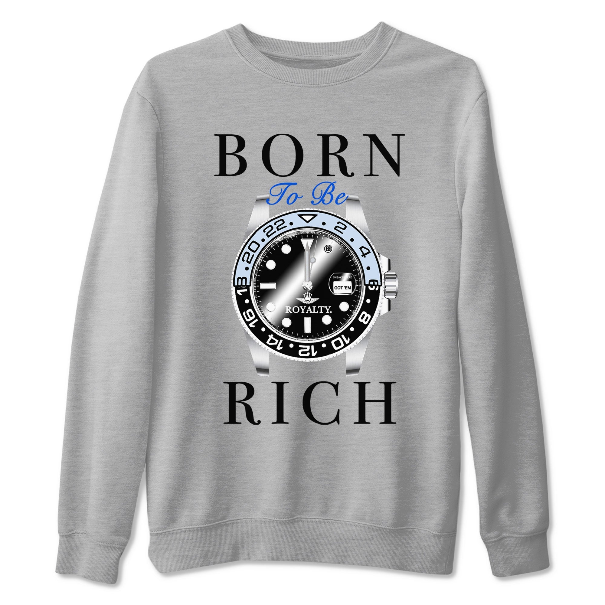 AJ11 Space shirt to match jordans Born To Be Rich sneaker tees Air Jordan 11 Retro Space Drip Gear Zone unisex cotton Heather Grey 2 crew neck shirt