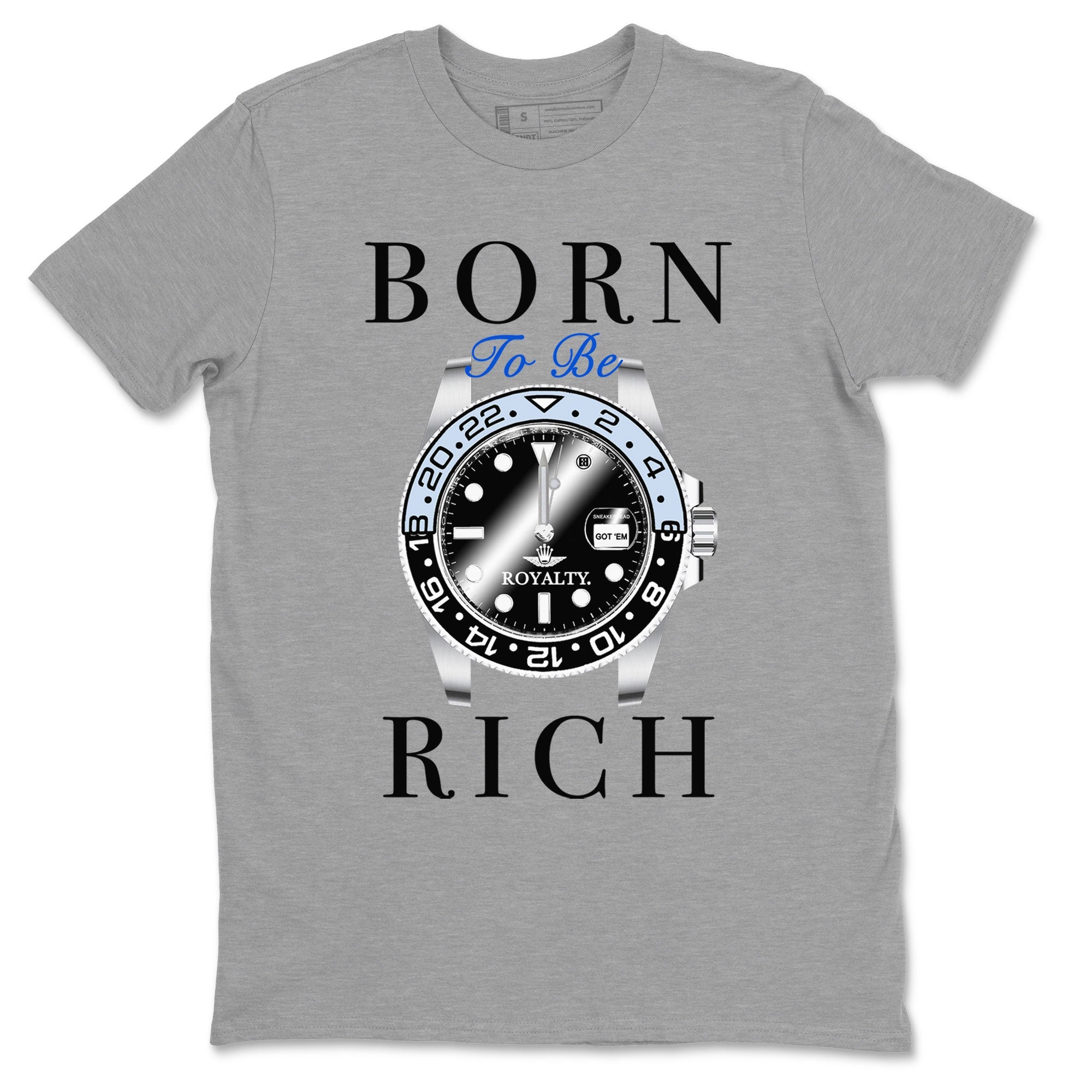 AJ11 Space shirt to match jordans Born To Be Rich sneaker tees Air Jordan 11 Retro Space Drip Gear Zone unisex cotton Heather Grey 2 crew neck shirt