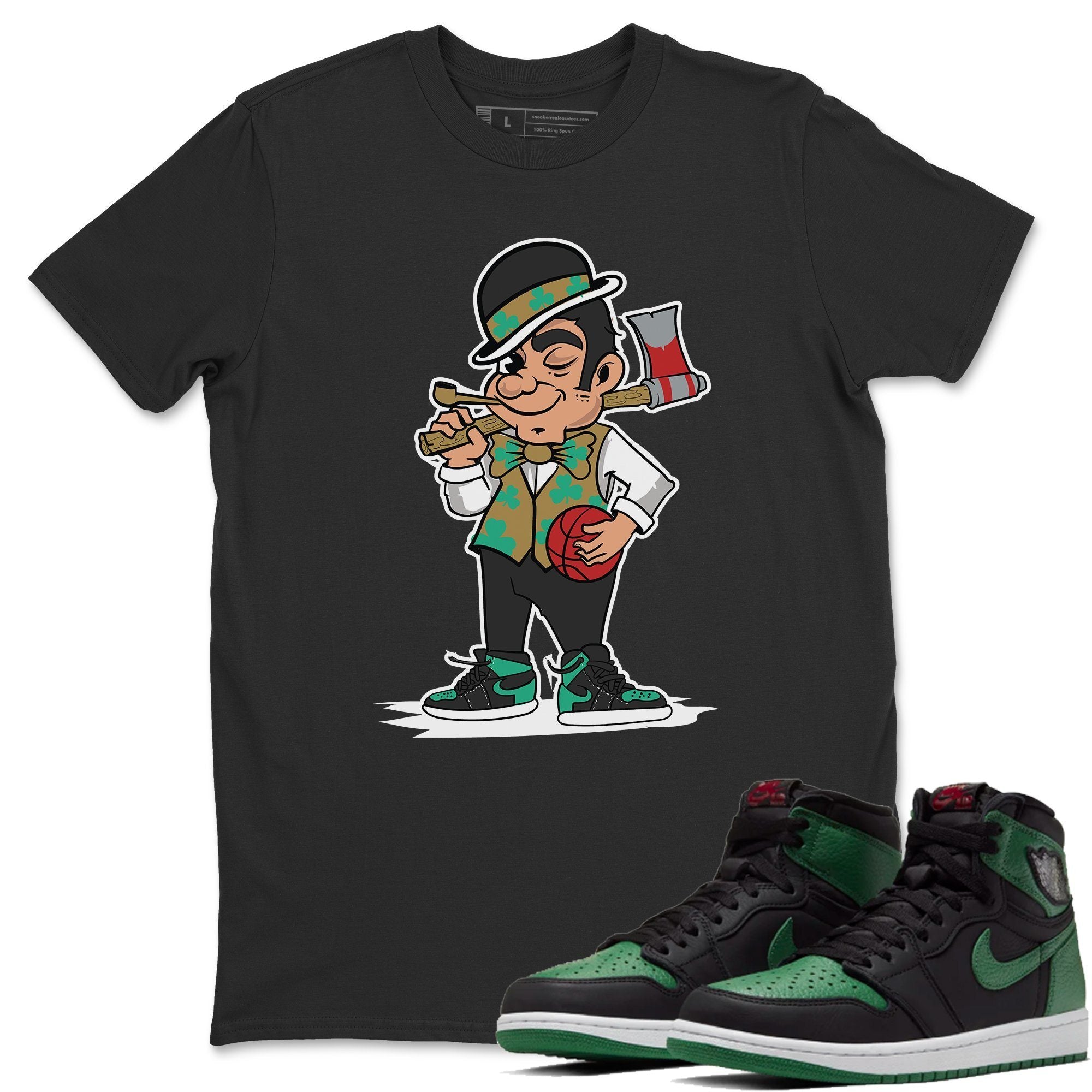 Jordan 1 Pine Green Shirt To Match Jordans Boston Lumberjack Sneaker Tees Jordan 1 Pine Green Drip Gear Zone Sneaker Matching Clothing Unisex Shirts