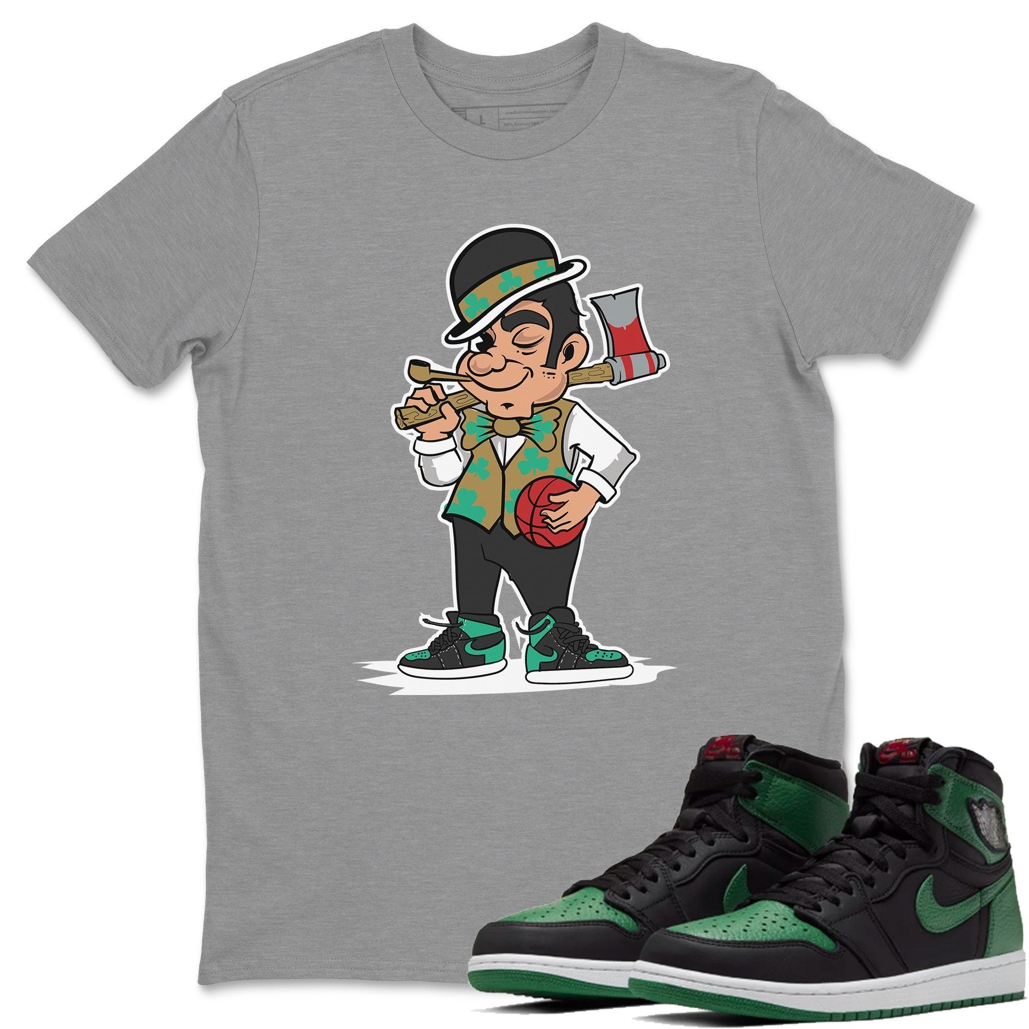 Jordan 1 Pine Green Shirt To Match Jordans Boston Lumberjack Sneaker Tees Jordan 1 Pine Green Drip Gear Zone Sneaker Matching Clothing Unisex Shirts