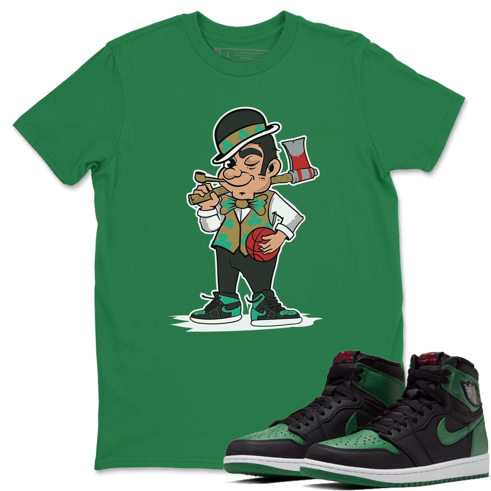 Jordan 1 Pine Green Shirt To Match Jordans Boston Lumberjack Sneaker Tees Jordan 1 Pine Green Drip Gear Zone Sneaker Matching Clothing Unisex Shirts