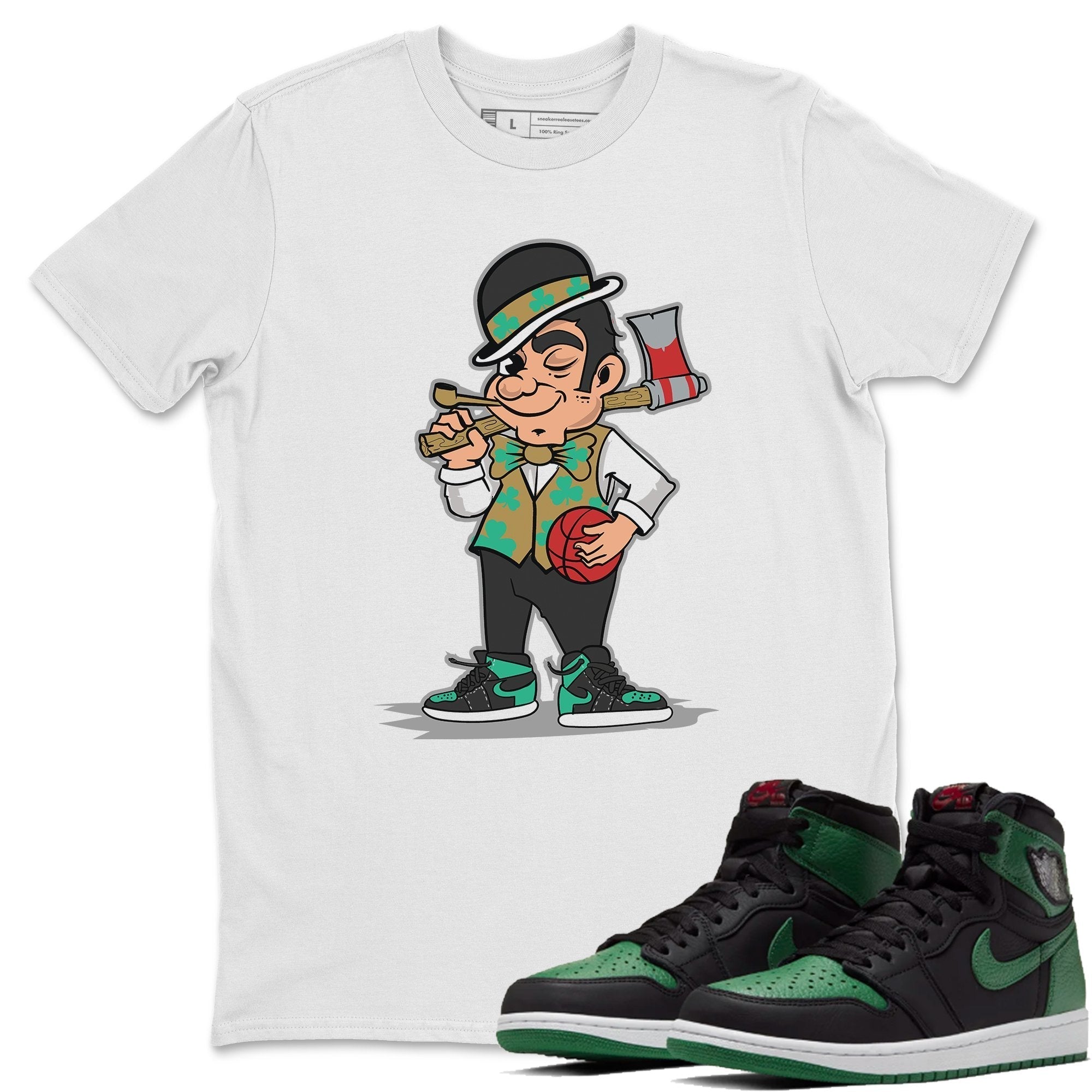 Jordan 1 Pine Green Shirt To Match Jordans Boston Lumberjack Sneaker Tees Jordan 1 Pine Green Drip Gear Zone Sneaker Matching Clothing Unisex Shirts