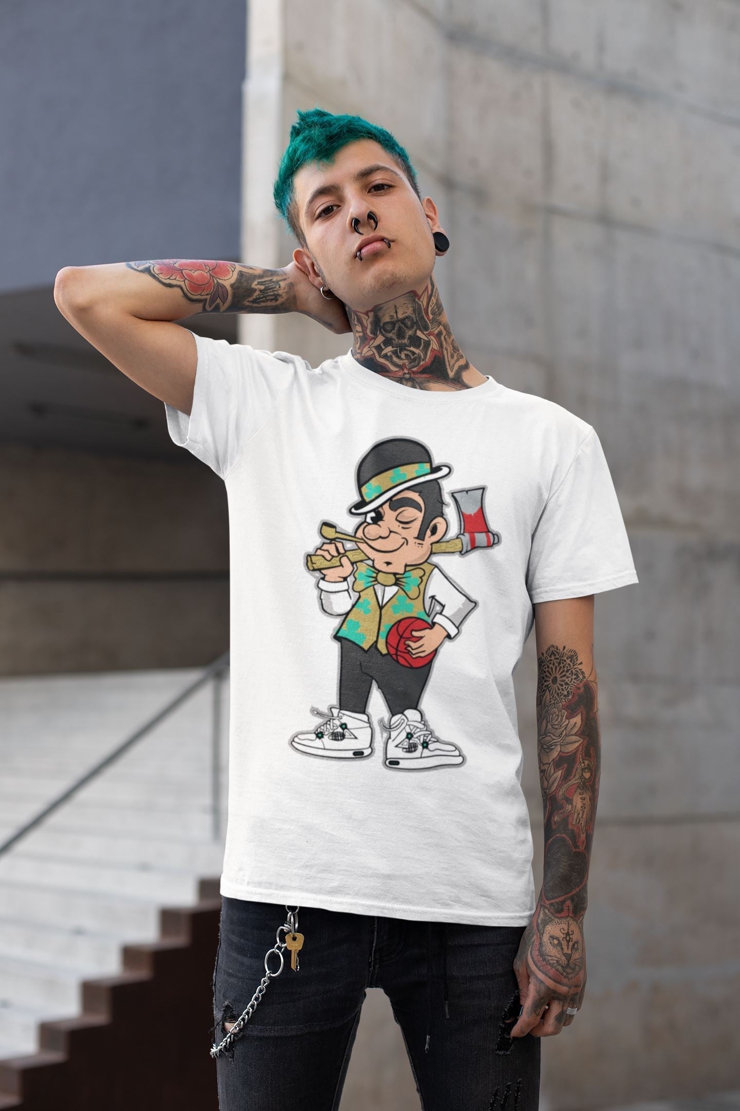 Jordan 4 Classic Green Shirt To Match Jordans Boston Lumberjack Sneaker Tees Jordan 4 Classic Green Drip Gear Zone Sneaker Matching Clothing Unisex Shirts