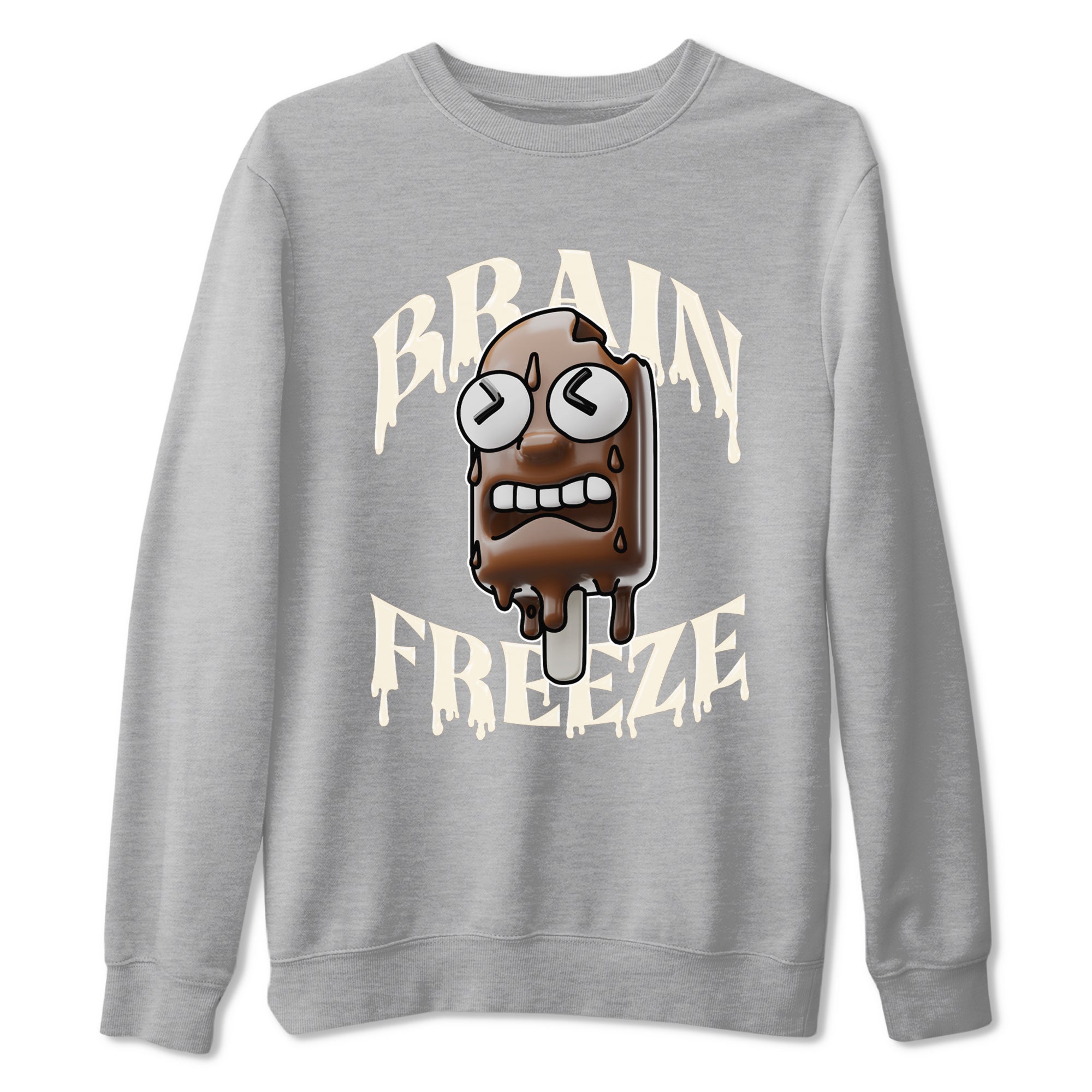 Dunk Cacao Wow shirt to match jordans Brain Freeze sneaker match tees Nike Dunk Cacao Wow Drip Gear Zone Unisex Heather Grey 2 T-Shirt