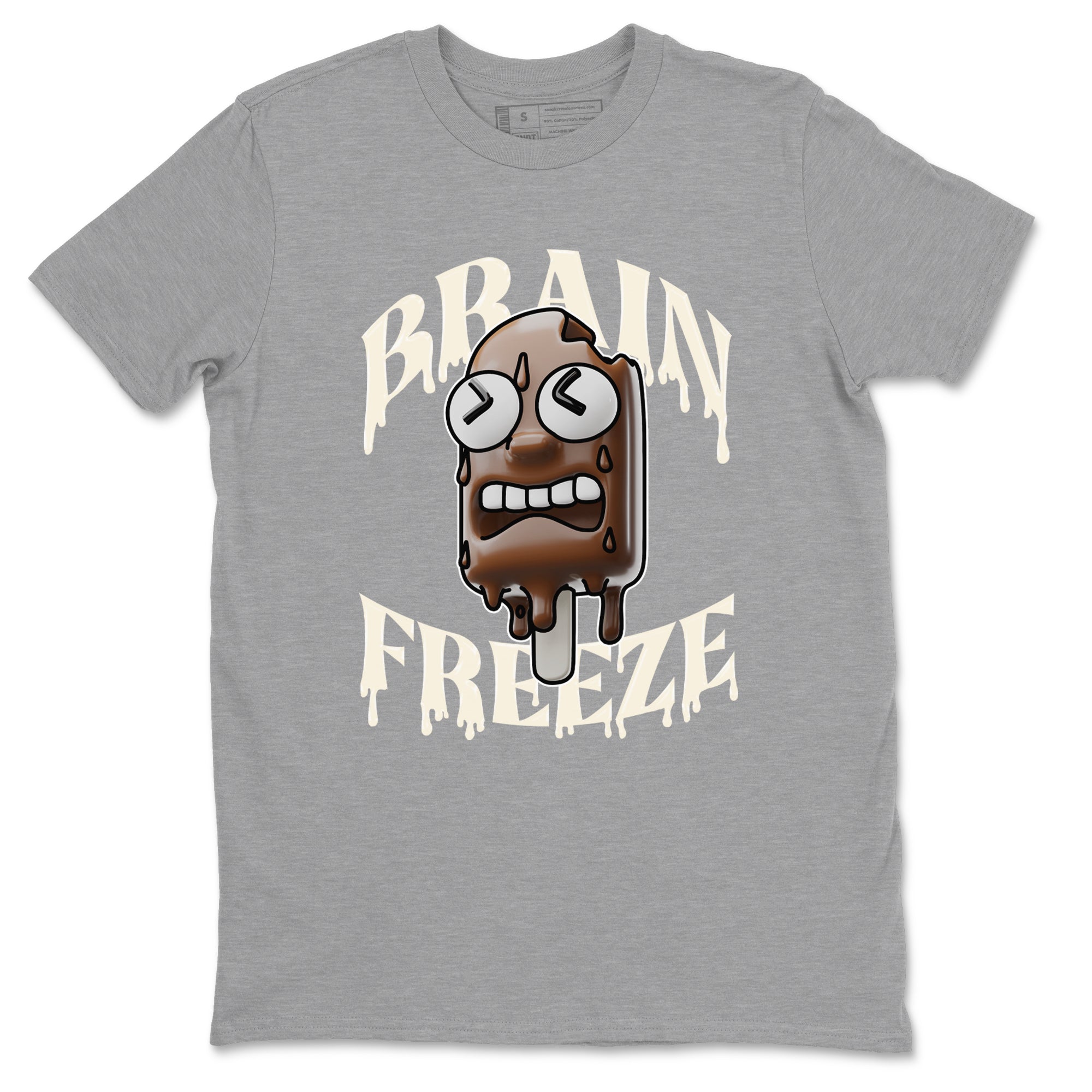 Dunk Cacao Wow shirt to match jordans Brain Freeze sneaker match tees Nike Dunk Cacao Wow Drip Gear Zone Unisex Heather Grey 2 T-Shirt