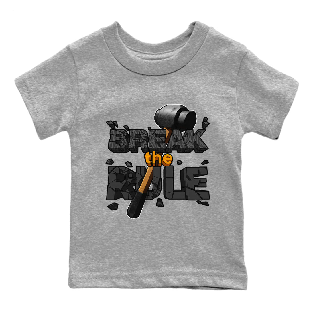 Air Jordan 3 Fear shirt to match jordans Break The Rule sneaker tees AJ3 Fear Drip Gear Zone Baby Toddler Heather Grey 2 T-Shirt