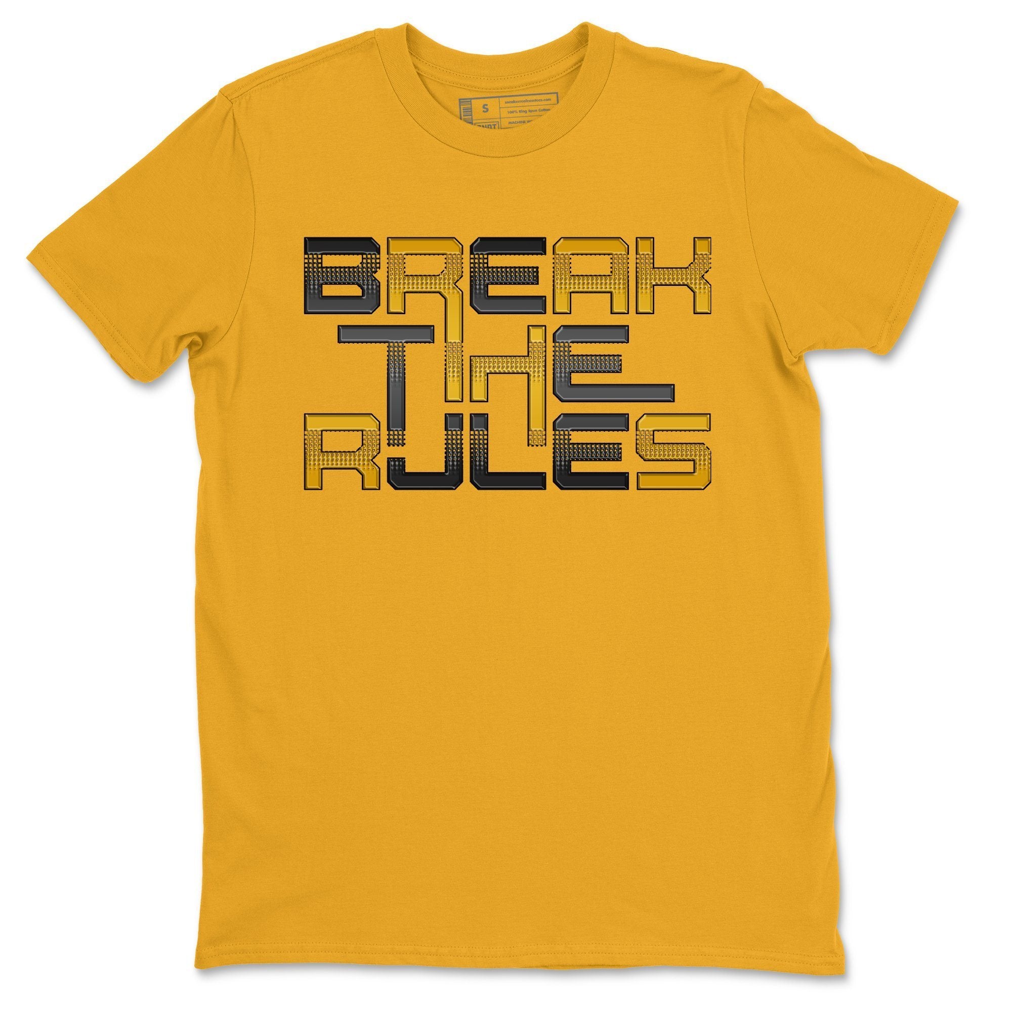 Jordan 9 University Gold Shirt To Match Jordans Break The Rules Sneaker Tees Jordan 9 University Gold Drip Gear Zone Sneaker Matching Clothing Unisex Shirts
