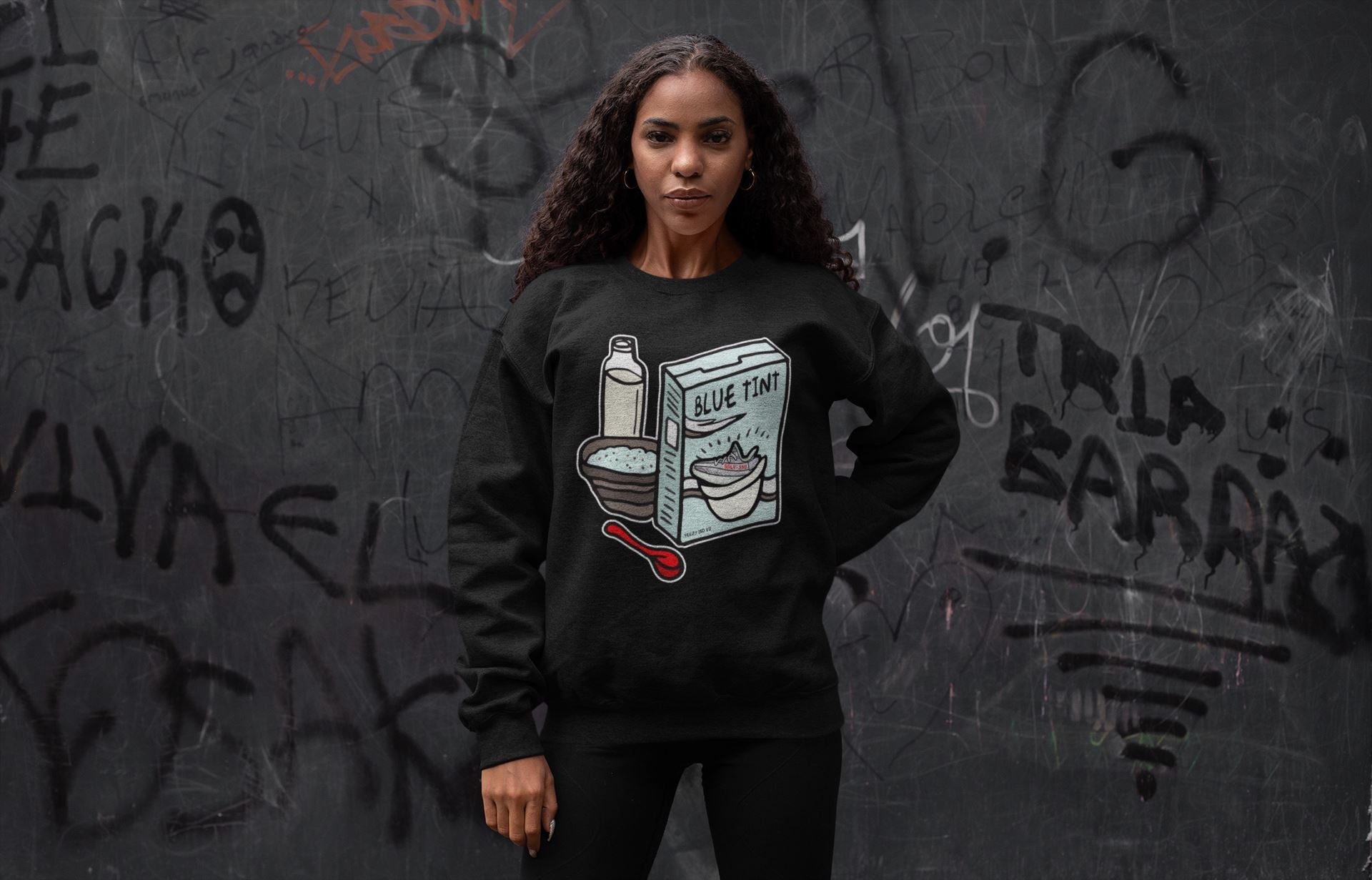 Yeezy 350 Blue Tint Shirt To Match Jordans Breakfast Cereal Sneaker Tees Yeezy 350 Blue Tint Drip Gear Zone Sneaker Matching Clothing Unisex Shirts