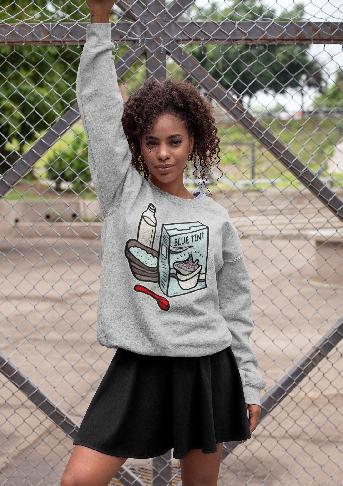 Yeezy 350 Blue Tint Shirt To Match Jordans Breakfast Cereal Sneaker Tees Yeezy 350 Blue Tint Drip Gear Zone Sneaker Matching Clothing Unisex Shirts