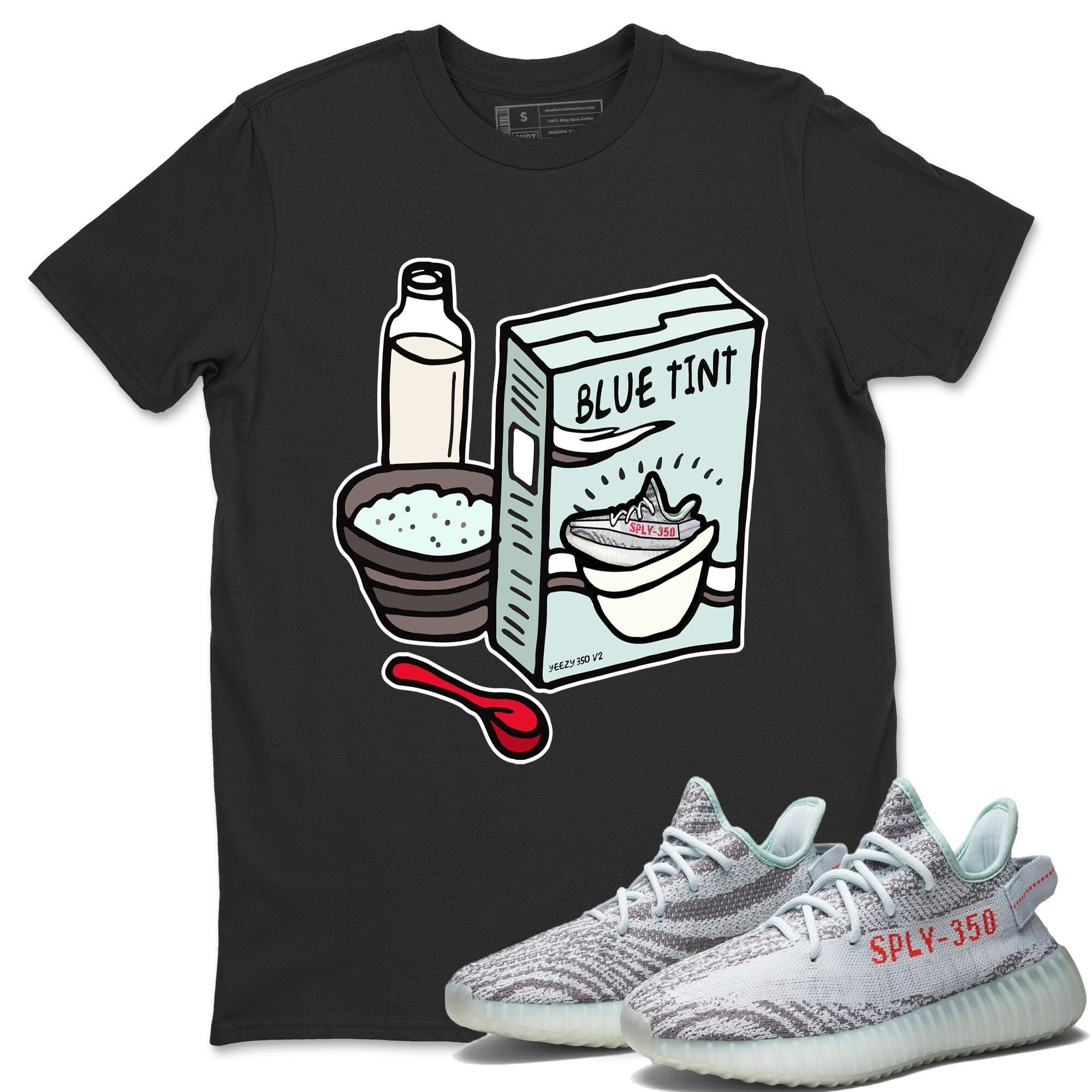 Yeezy 350 Blue Tint Shirt To Match Jordans Breakfast Cereal Sneaker Tees Yeezy 350 Blue Tint Drip Gear Zone Sneaker Matching Clothing Unisex Shirts