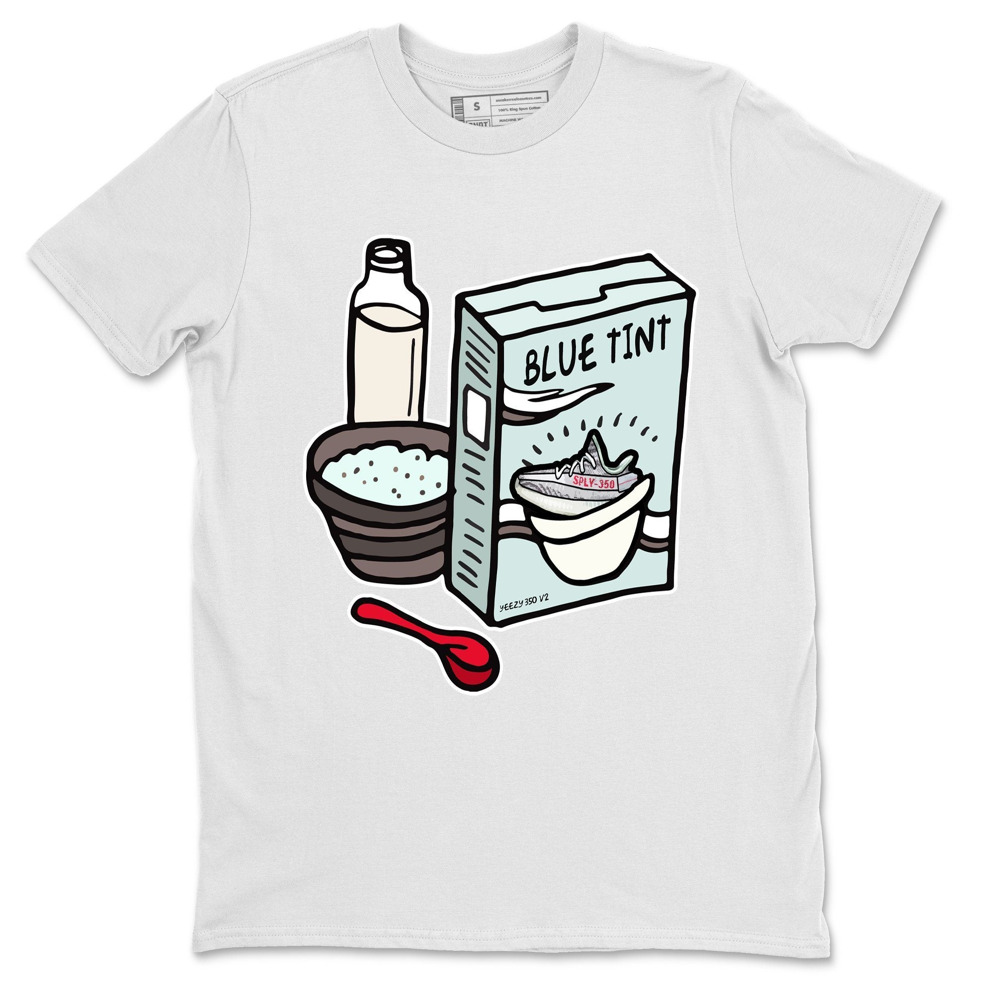 Yeezy 350 Blue Tint Shirt To Match Jordans Breakfast Cereal Sneaker Tees Yeezy 350 Blue Tint Drip Gear Zone Sneaker Matching Clothing Unisex Shirts