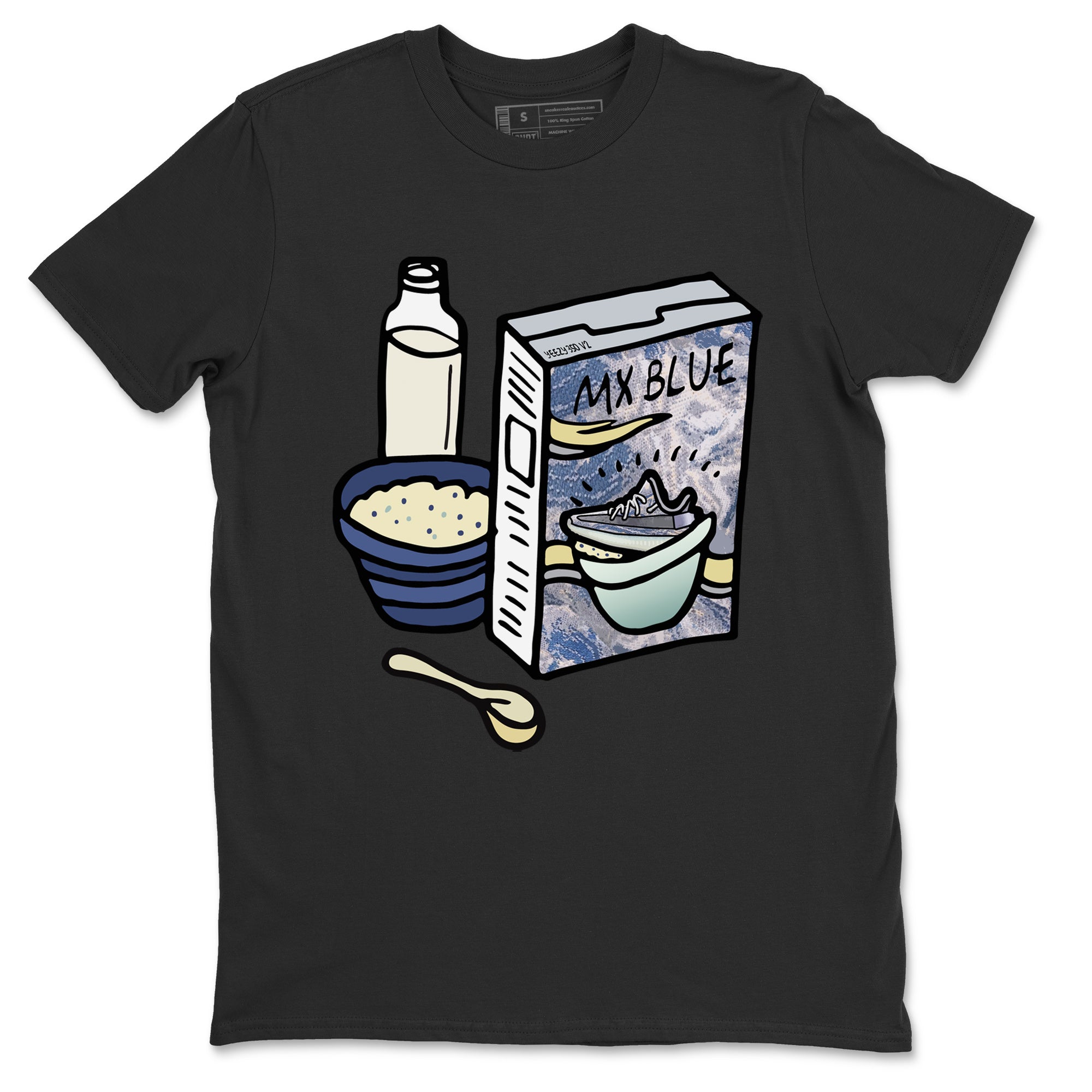 Yeezy 350 MX Blue Shirt To Match Jordans Breakfast Cereal Sneaker Tees Yeezy 350 MX Blue Drip Gear Zone Sneaker Matching Clothing Unisex Shirts