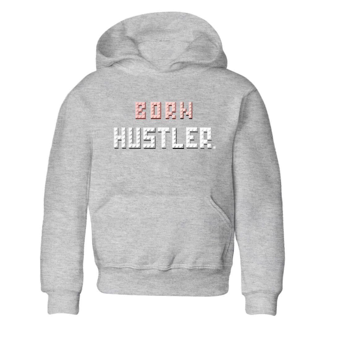 Air Jordan 1 Washed Pink Sneaker Match Tees Brick Born Hustler t shirt Air Jordan 1 WMNS Washed Pink Sneaker Shirt Kids Shirts Heather Grey 2