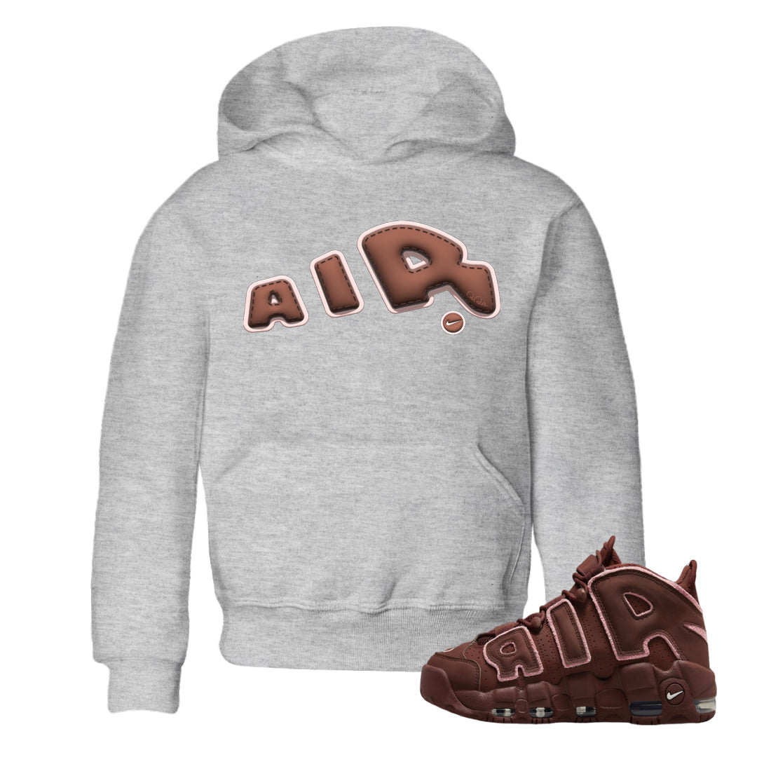 Air More Uptempo Valentines Day Sneaker Match Tees Bubble Air Sneaker Tees Air More Uptempo Valentines Day Jordan to match sneaker T-Shirt Kids Shirts