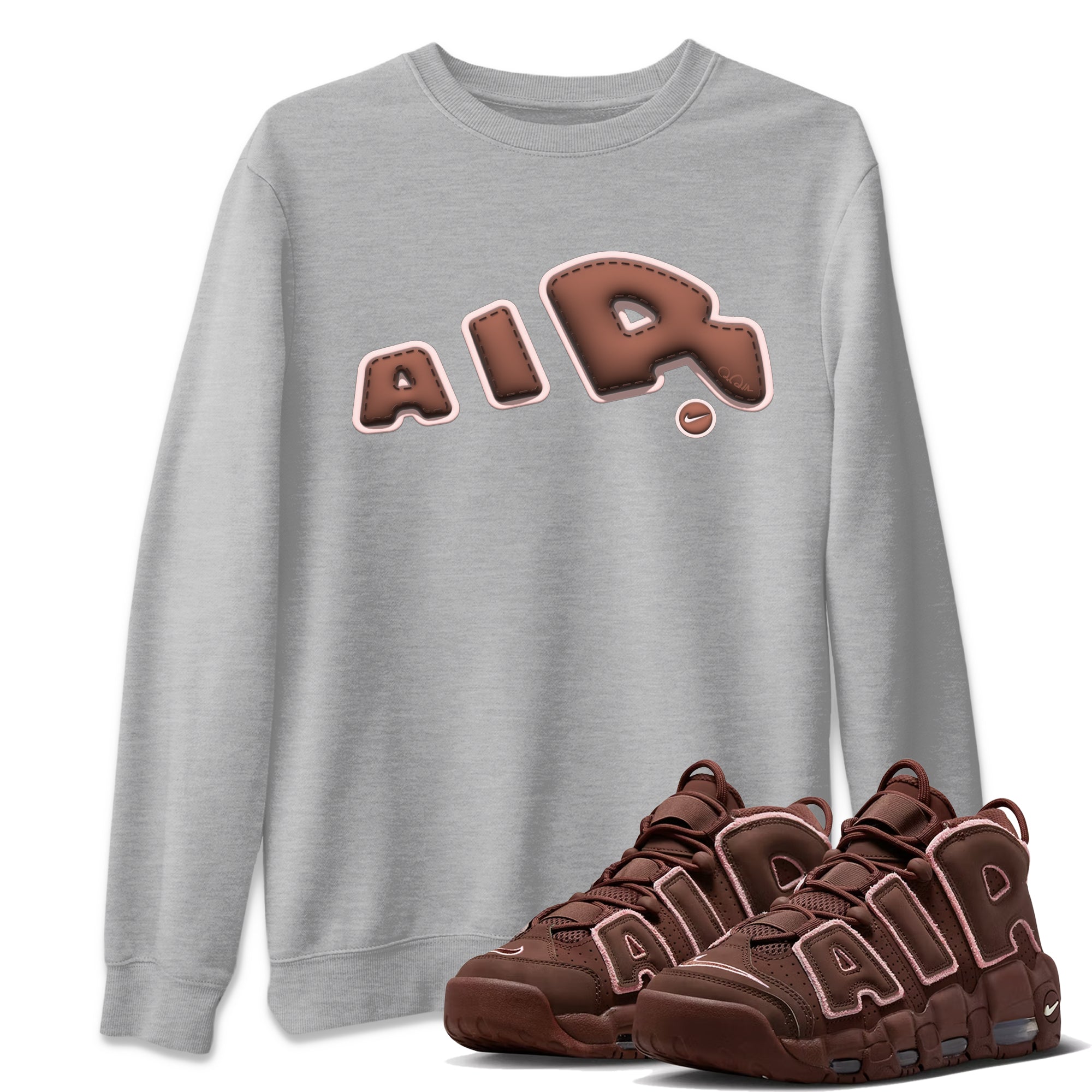 Air More Uptempo Valentines Day Sneaker Match Tees Bubble Air Sneaker Tees Air More Uptempo Valentines Day Jordan to match sneaker T-Shirt Crew Neck Shirts