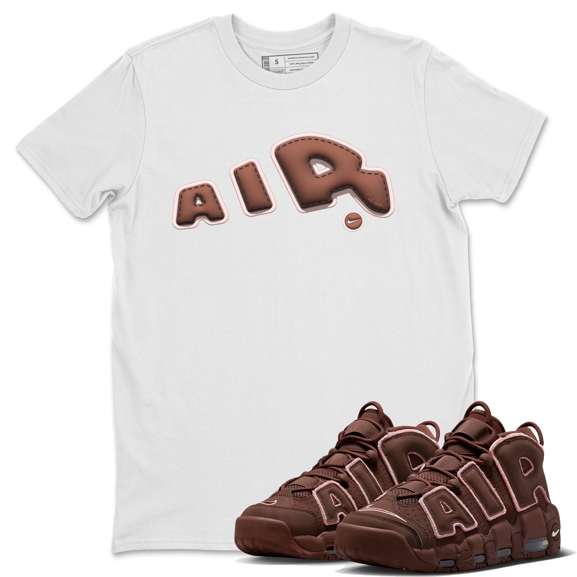 Air More Uptempo Valentines Day Sneaker Match Tees Bubble Air Sneaker Tees Air More Uptempo Valentines Day Jordan to match sneaker T-Shirt Crew Neck Shirts