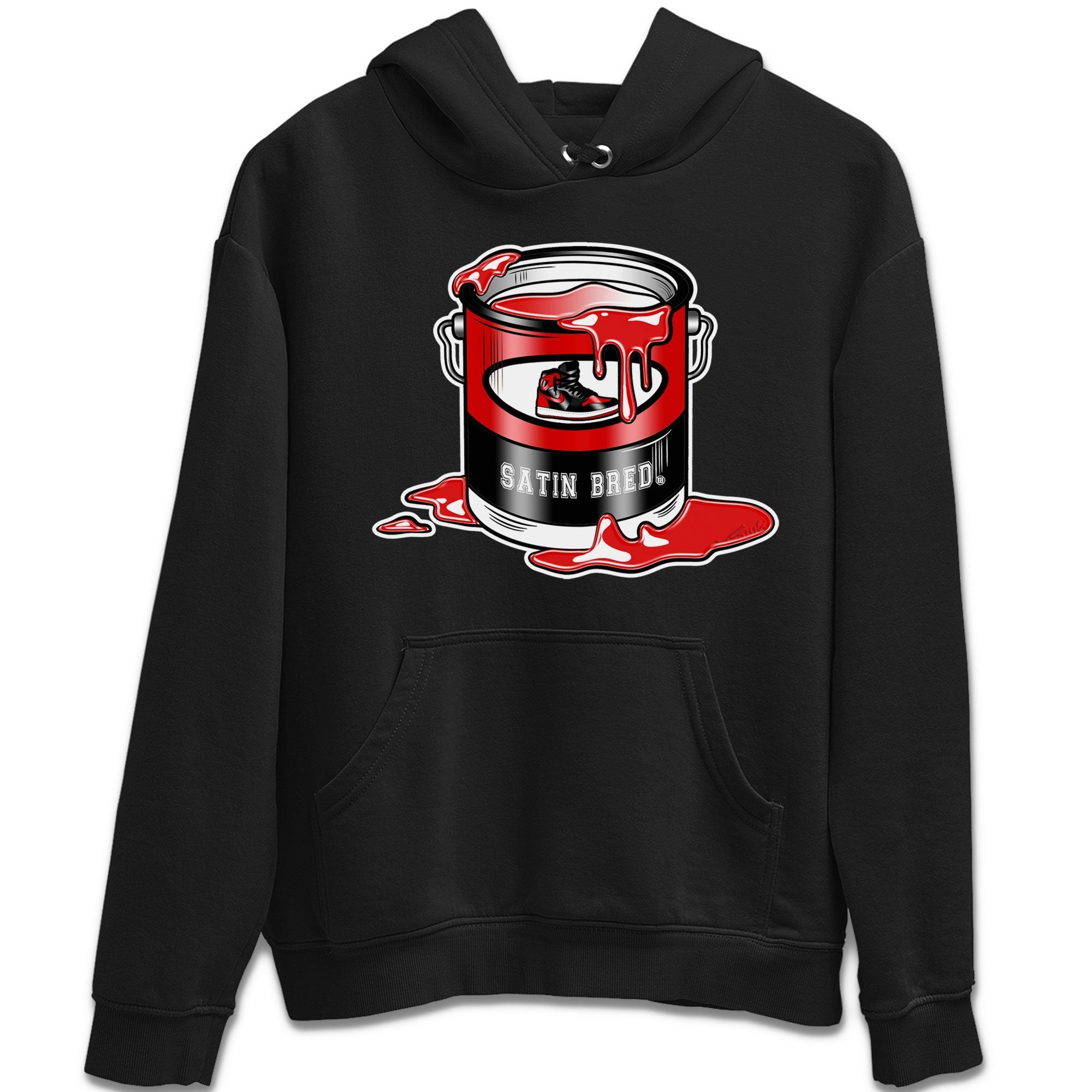 Air Jordan 1 Satin Bred shirt to match jordans Bucket Streetwear Sneaker Shirt Air Jordan 1 Retro High OG Satin Bred Drip Gear Zone Sneaker Matching Clothing Unisex Black 2 T-Shirt