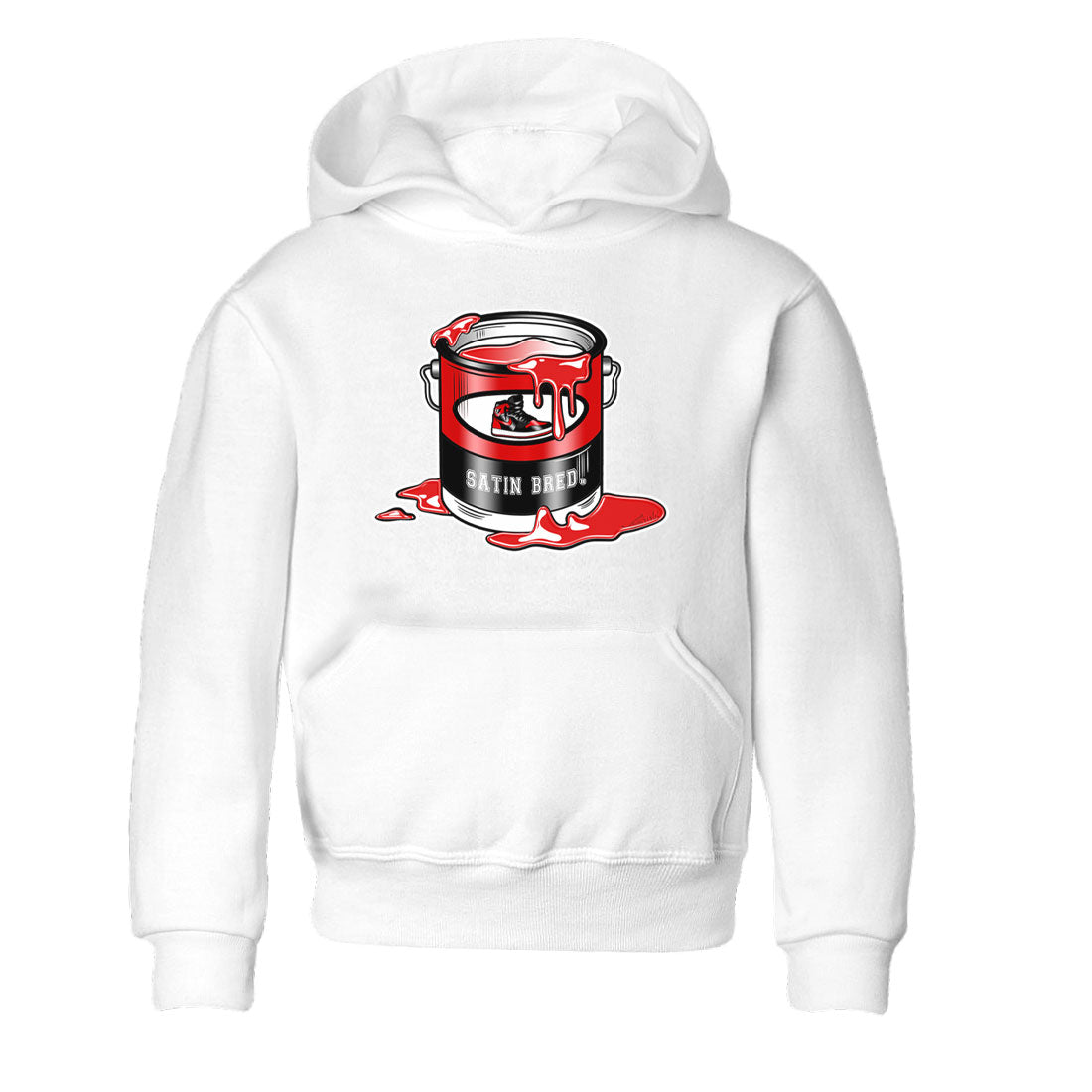 Air Jordan 1 Satin Bred shirt to match jordans Bucket Streetwear Sneaker Shirt Air Jordan 1 Retro High OG Satin Bred Drip Gear Zone Sneaker Matching Clothing Baby Toddler White 2 T-Shirt