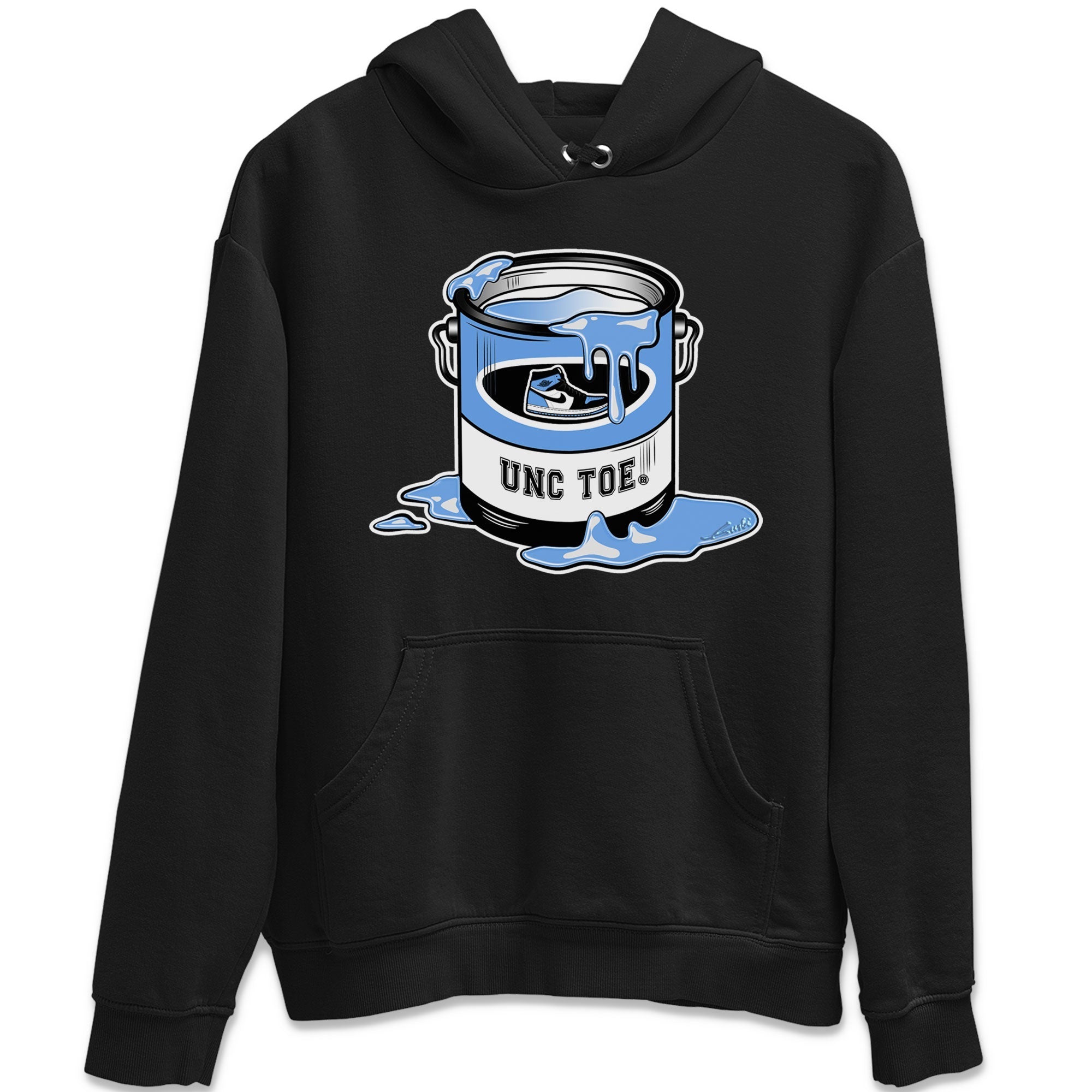Air Jordan 1 UNC Toe shirt to match jordans Bucket Streetwear Sneaker Shirt Air Jordan 1 Retro High OG UNC Toe Drip Gear Zone Sneaker Matching Clothing Unisex Black 2 T-Shirt