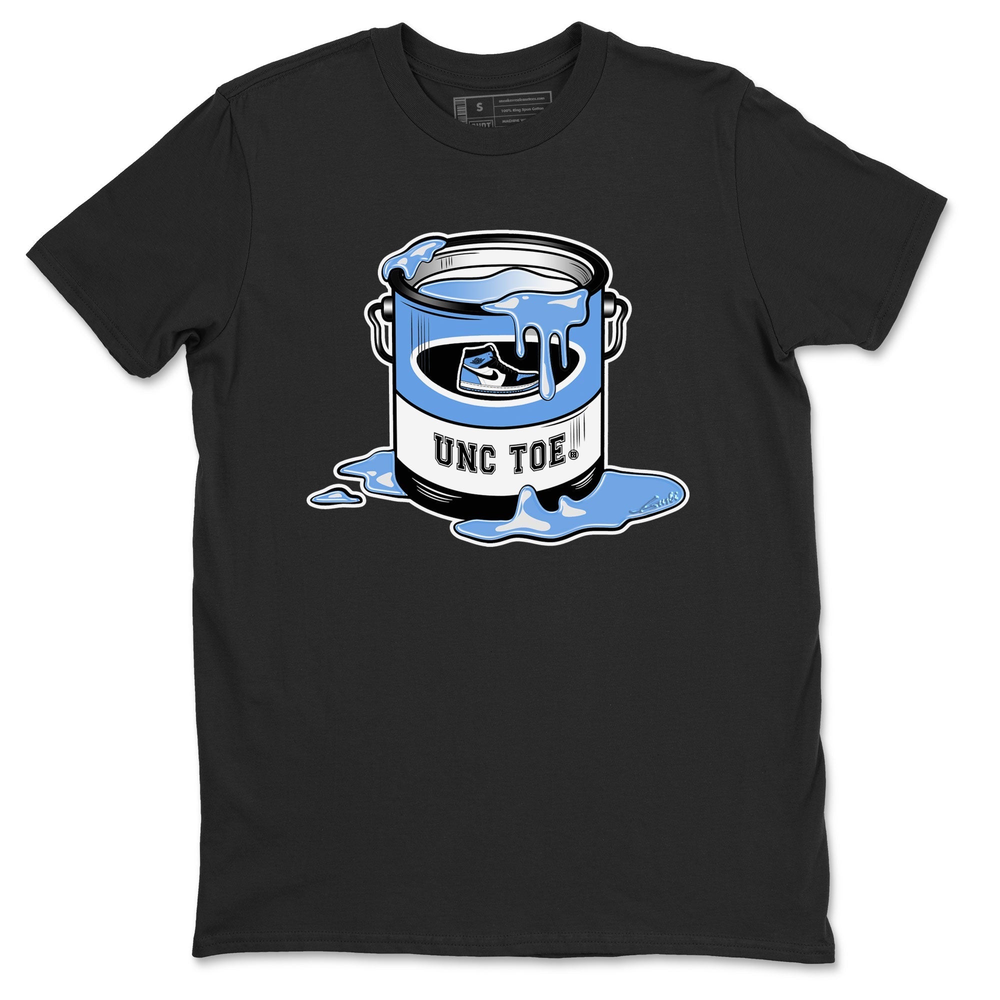 Air Jordan 1 UNC Toe shirt to match jordans Bucket Streetwear Sneaker Shirt Air Jordan 1 Retro High OG UNC Toe Drip Gear Zone Sneaker Matching Clothing Unisex Black 2 T-Shirt