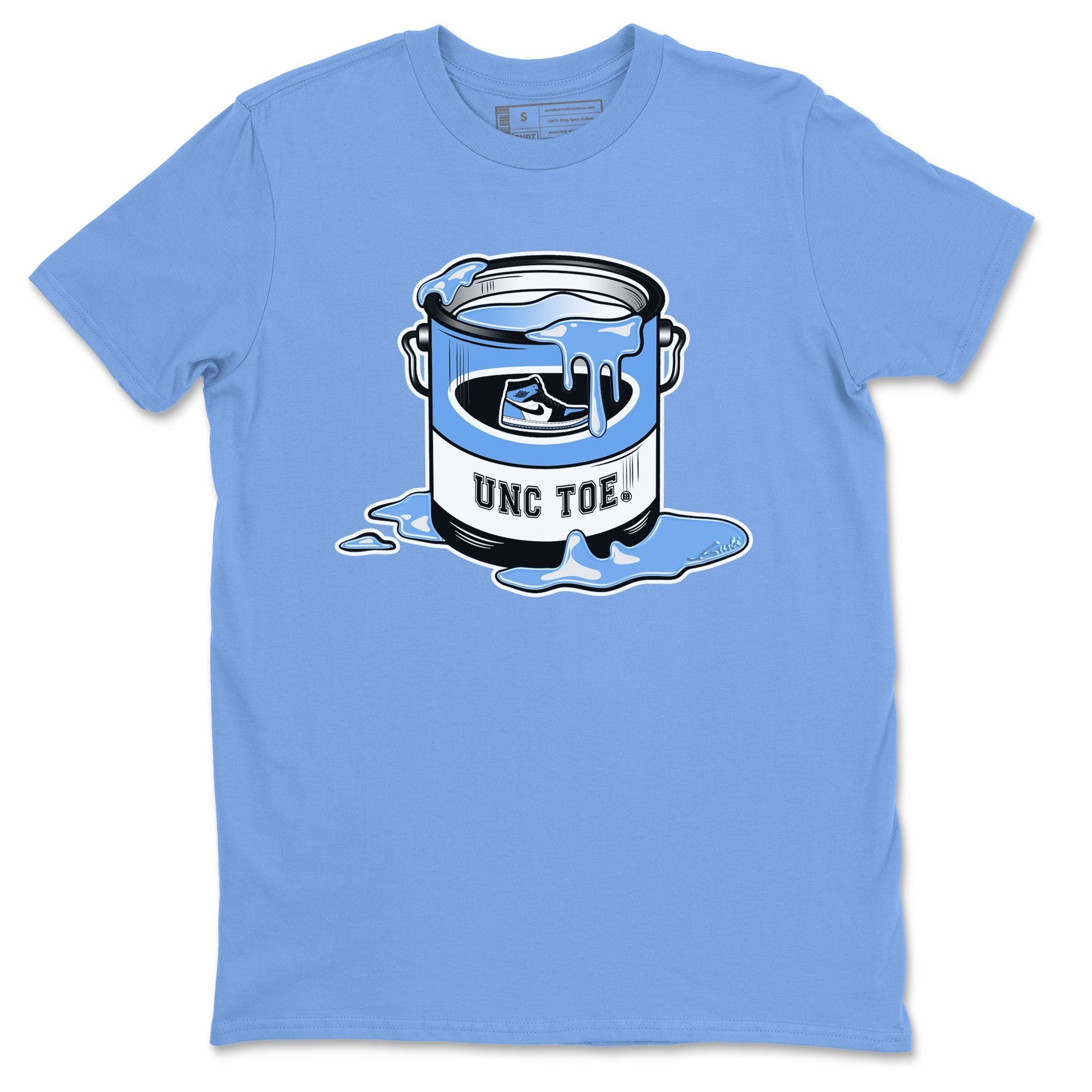 Air Jordan 1 UNC Toe shirt to match jordans Bucket Streetwear Sneaker Shirt Air Jordan 1 Retro High OG UNC Toe Drip Gear Zone Sneaker Matching Clothing Unisex Carolina Blue 2 T-Shirt