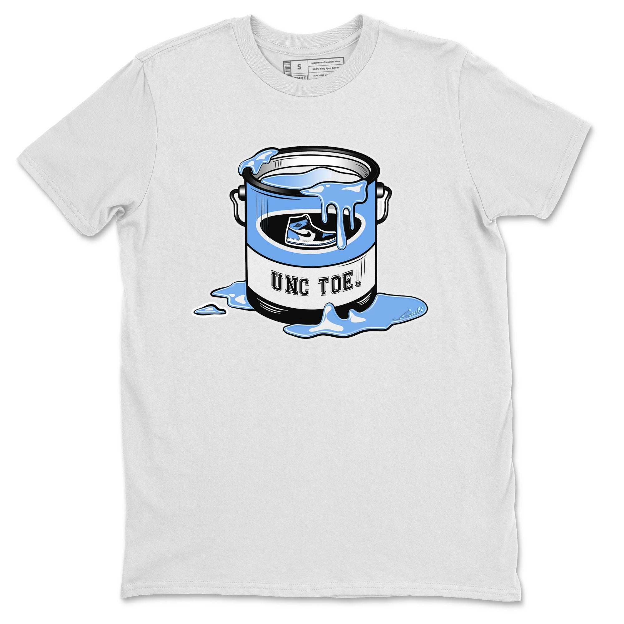 Air Jordan 1 UNC Toe shirt to match jordans Bucket Streetwear Sneaker Shirt Air Jordan 1 Retro High OG UNC Toe Drip Gear Zone Sneaker Matching Clothing Unisex White 2 T-Shirt