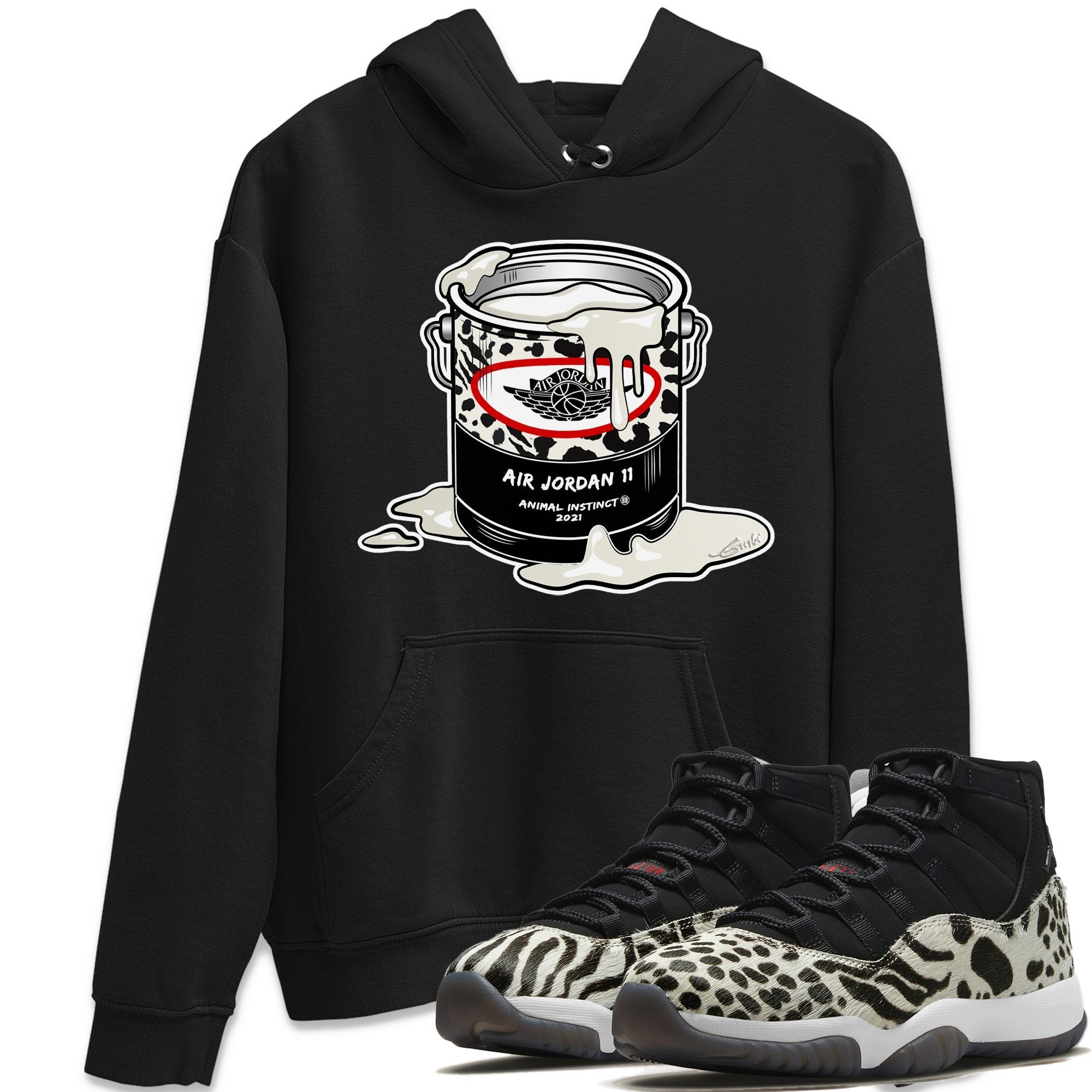Jordan 11 Animal Instinct Shirt To Match Jordans Bucket Sneaker Tees Jordan 11 Animal Instinct Drip Gear Zone Sneaker Matching Clothing Unisex Shirts