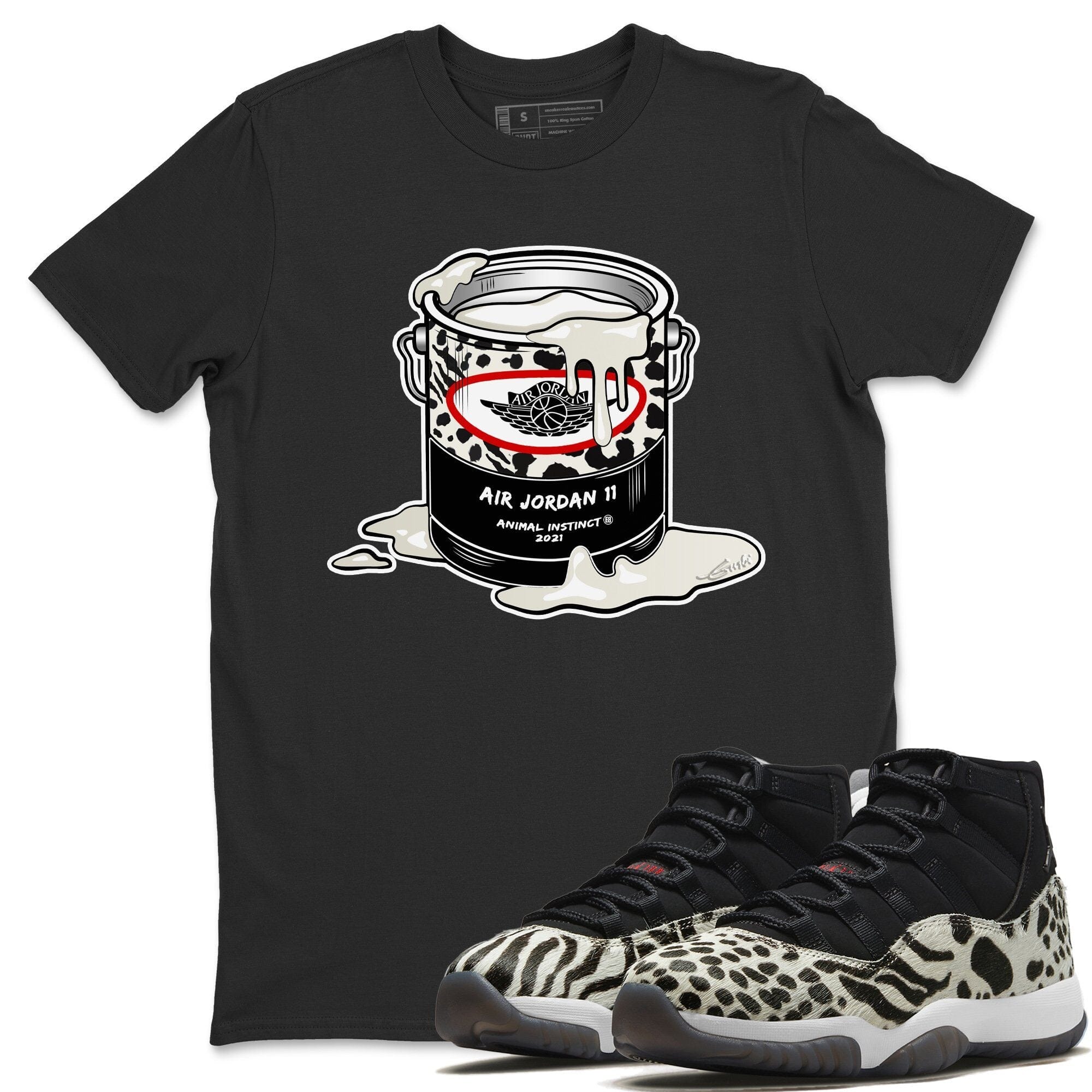 Jordan 11 Animal Instinct Shirt To Match Jordans Bucket Sneaker Tees Jordan 11 Animal Instinct Drip Gear Zone Sneaker Matching Clothing Unisex Shirts