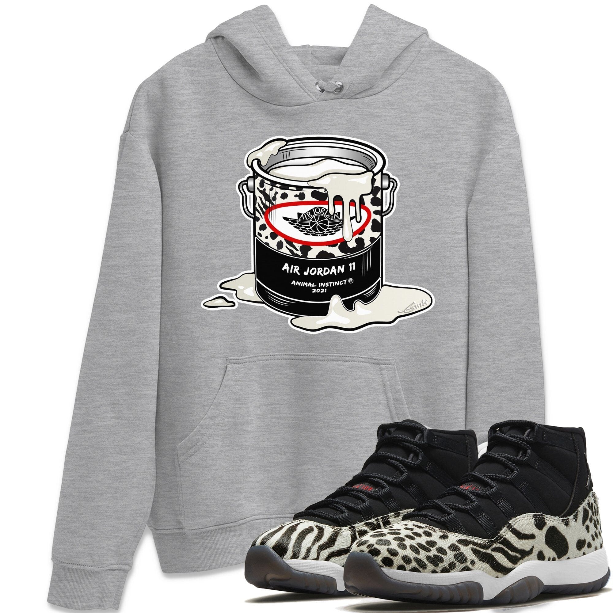 Jordan 11 Animal Instinct Shirt To Match Jordans Bucket Sneaker Tees Jordan 11 Animal Instinct Drip Gear Zone Sneaker Matching Clothing Unisex Shirts