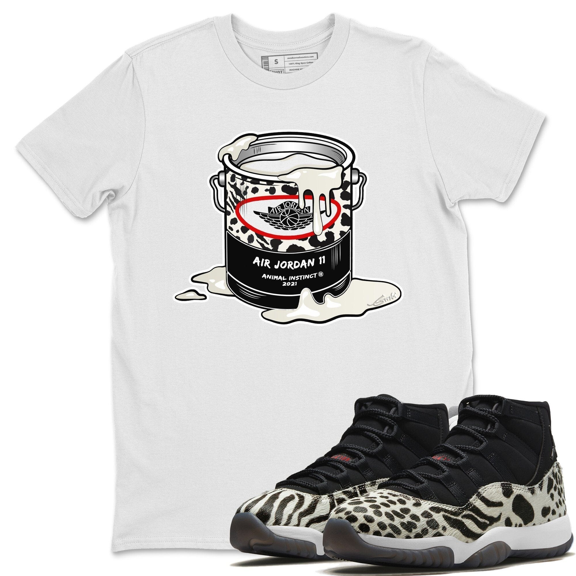 Jordan 11 Animal Instinct Shirt To Match Jordans Bucket Sneaker Tees Jordan 11 Animal Instinct Drip Gear Zone Sneaker Matching Clothing Unisex Shirts