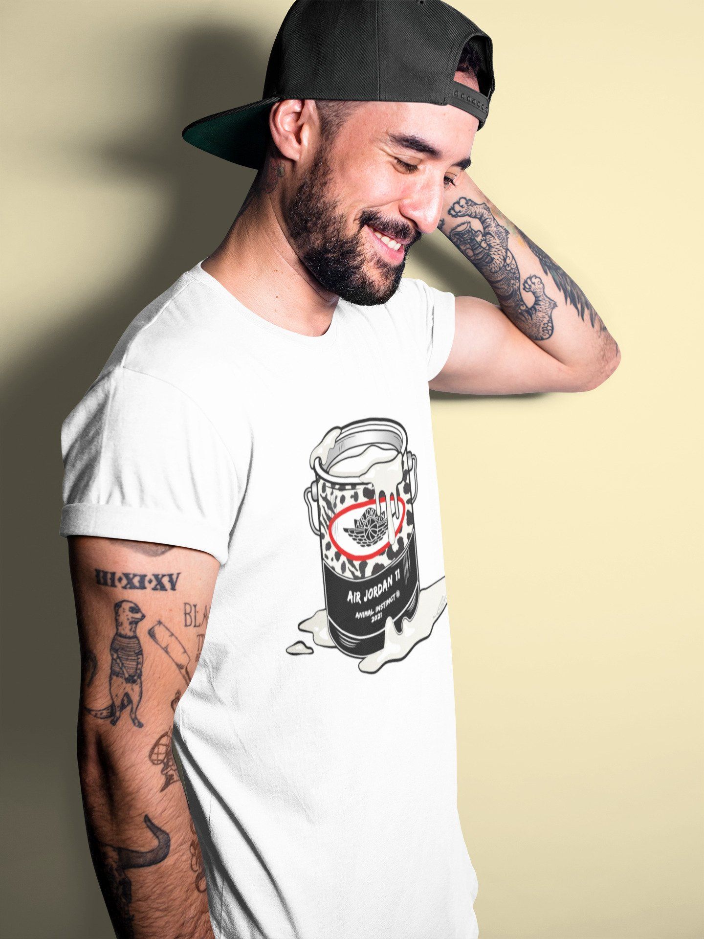 Jordan 11 Animal Instinct Shirt To Match Jordans Bucket Sneaker Tees Jordan 11 Animal Instinct Drip Gear Zone Sneaker Matching Clothing Unisex Shirts