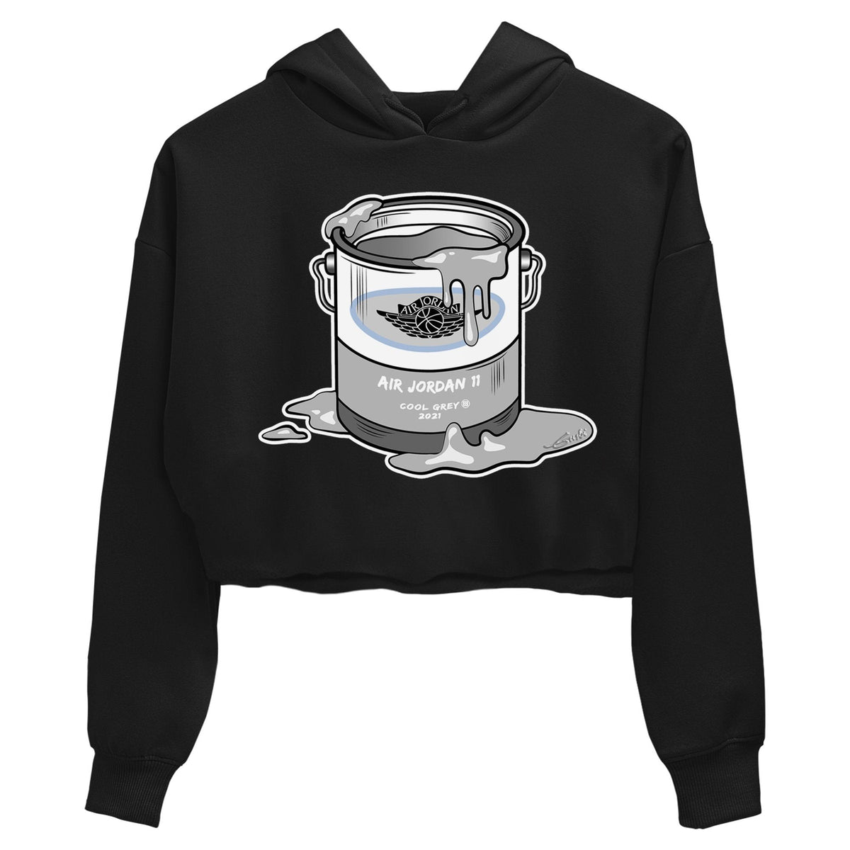 Jordan 11 Cool Grey Sneaker Matching T-Shirt Bucket Sneaker Tees Jordan 11 Cool Grey Sneaker Release Tees Women's Shirts