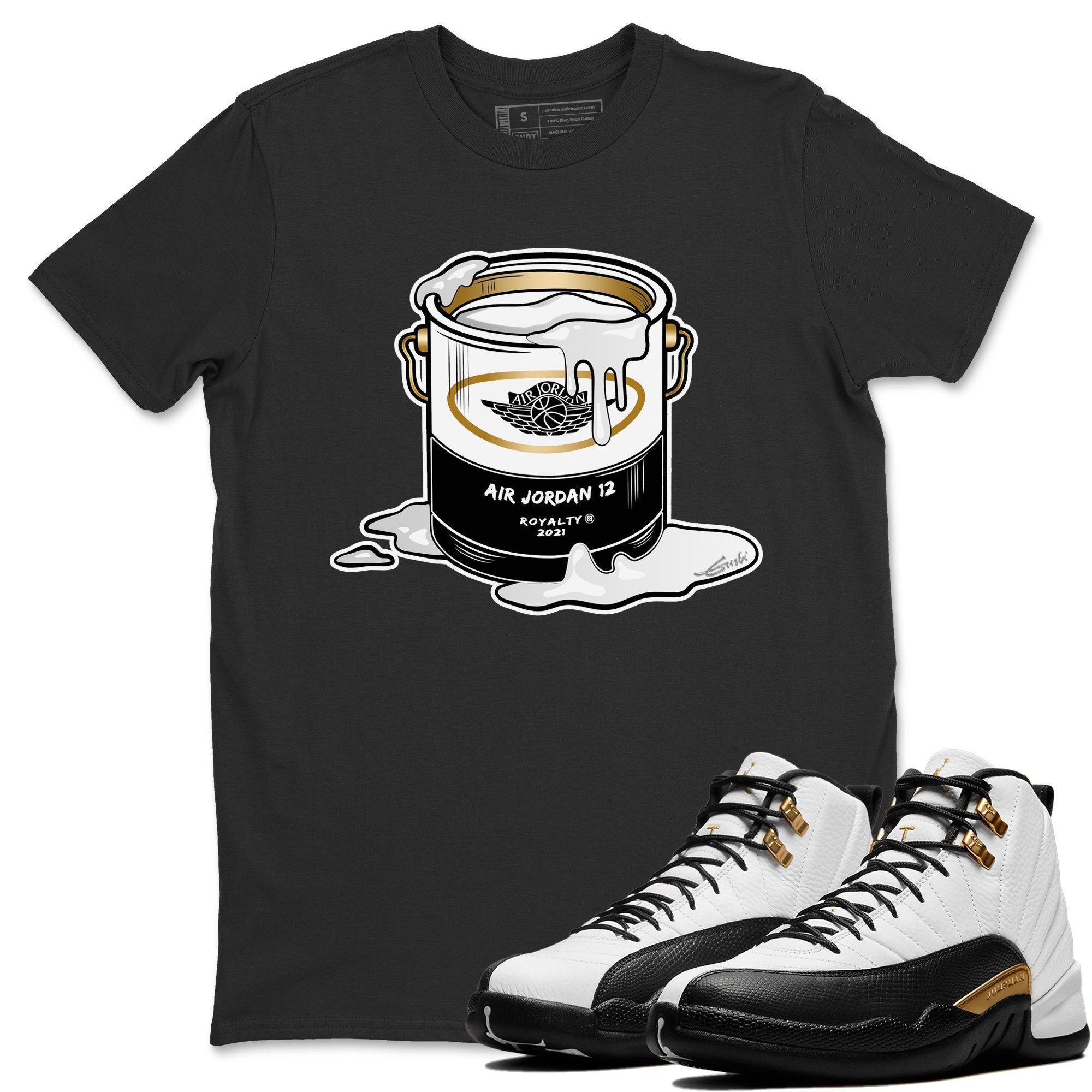 Jordan 12 Royalty Shirt To Match Jordans Bucket Sneaker Tees Jordan 12 Royalty Drip Gear Zone Sneaker Matching Clothing Unisex Shirts