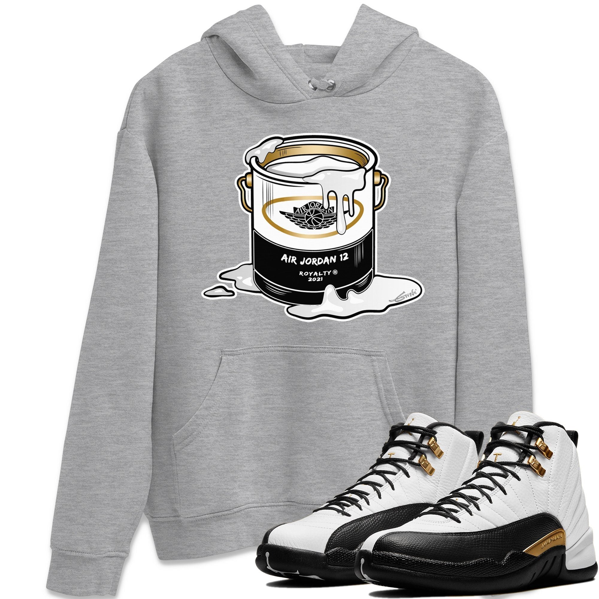 Jordan 12 Royalty Shirt To Match Jordans Bucket Sneaker Tees Jordan 12 Royalty Drip Gear Zone Sneaker Matching Clothing Unisex Shirts