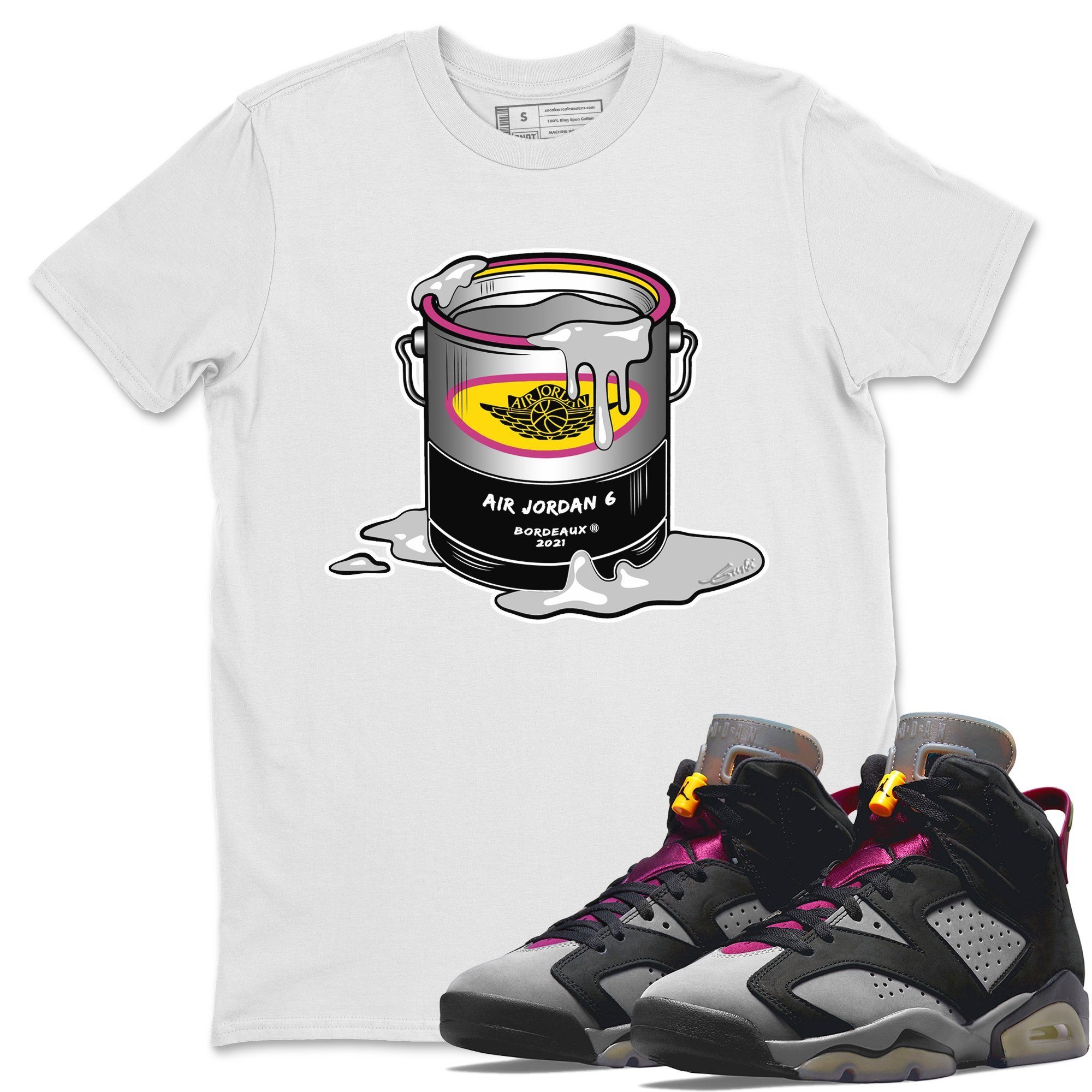 Jordan 6 Bordeaux Shirt To Match Jordans Bucket Sneaker Tees Jordan 6 Bordeaux Drip Gear Zone Sneaker Matching Clothing Unisex Shirts