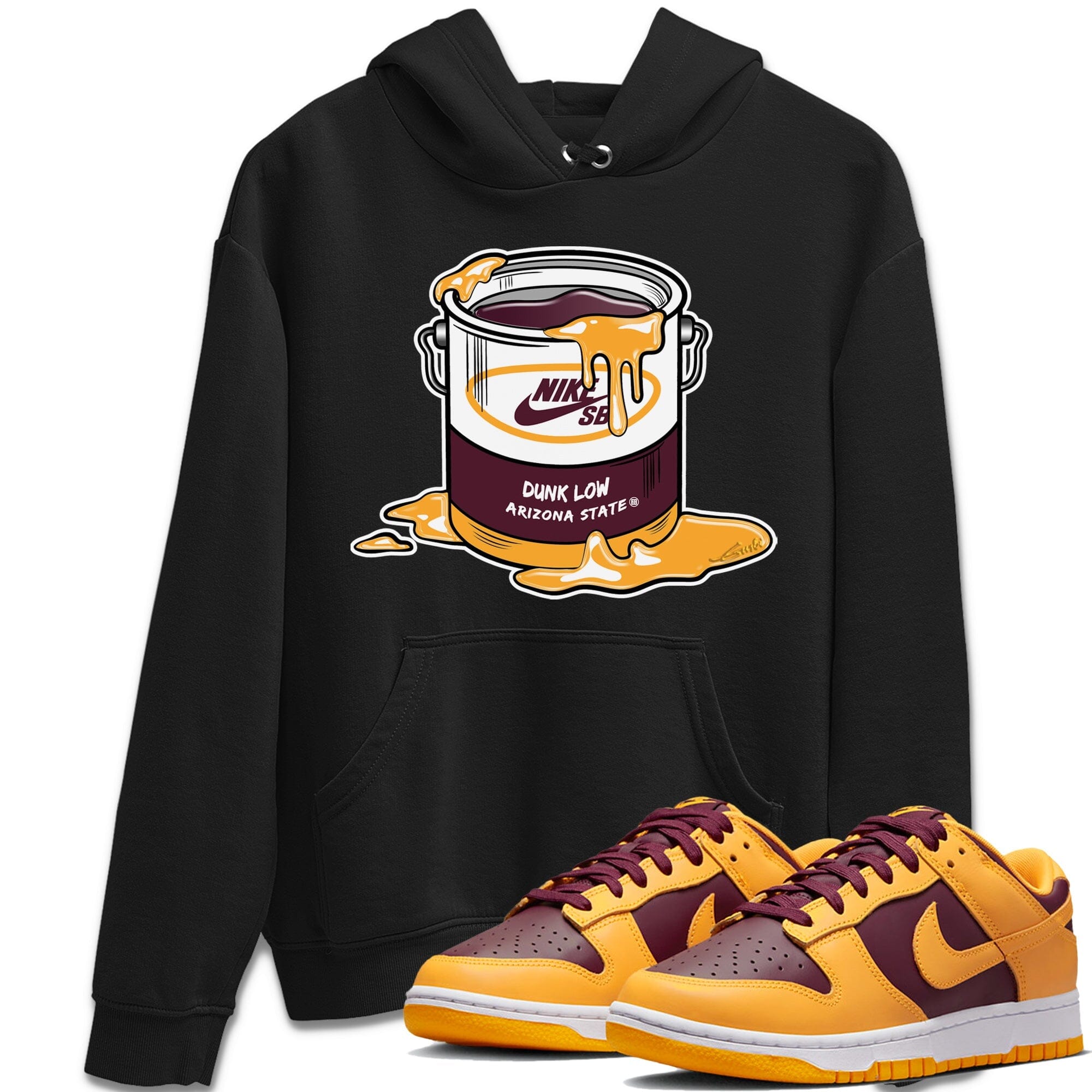 Dunk Arizona State Sneaker Match Tees Bucket Sneaker Tees Dunk Arizona State Jordan to match sneaker T-Shirt Crew Neck Shirts
