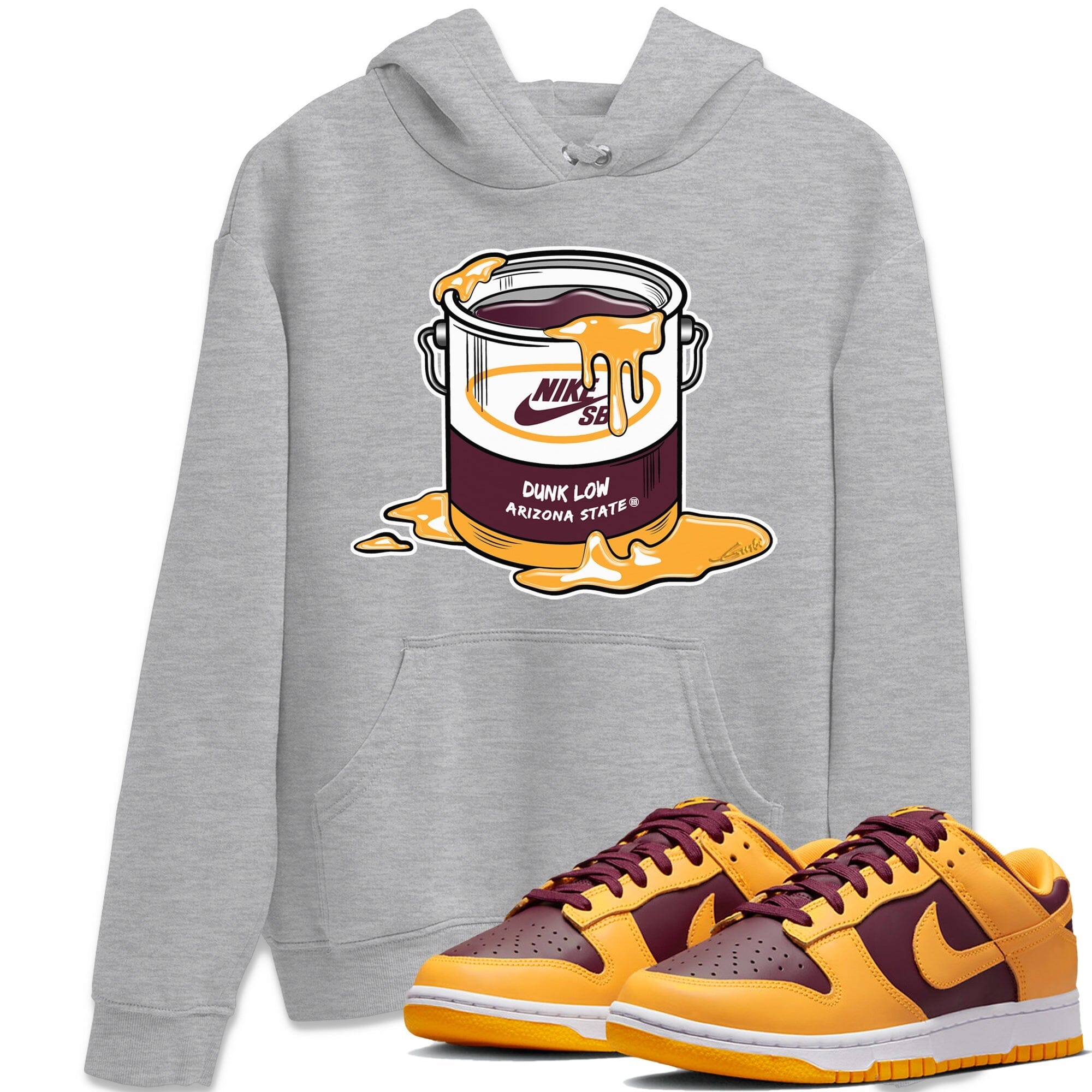 Dunk Arizona State Sneaker Match Tees Bucket Sneaker Tees Dunk Arizona State Jordan to match sneaker T-Shirt Crew Neck Shirts