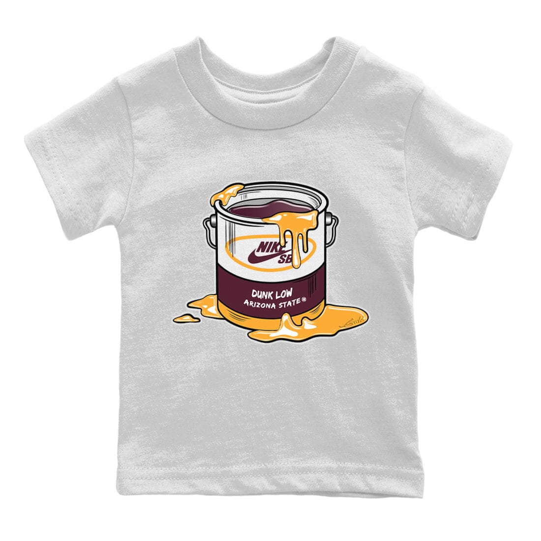 Dunk Arizona State Sneaker Match Tees Bucket Sneaker Tees Dunk Arizona State Jordan to match sneaker T-Shirt Kids Shirts