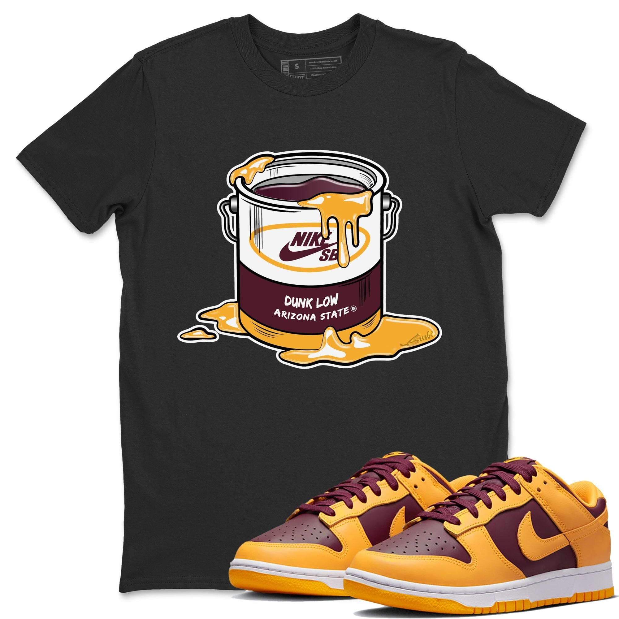 Dunk Arizona State Sneaker Match Tees Bucket Sneaker Tees Dunk Arizona State Jordan to match sneaker T-Shirt Crew Neck Shirts