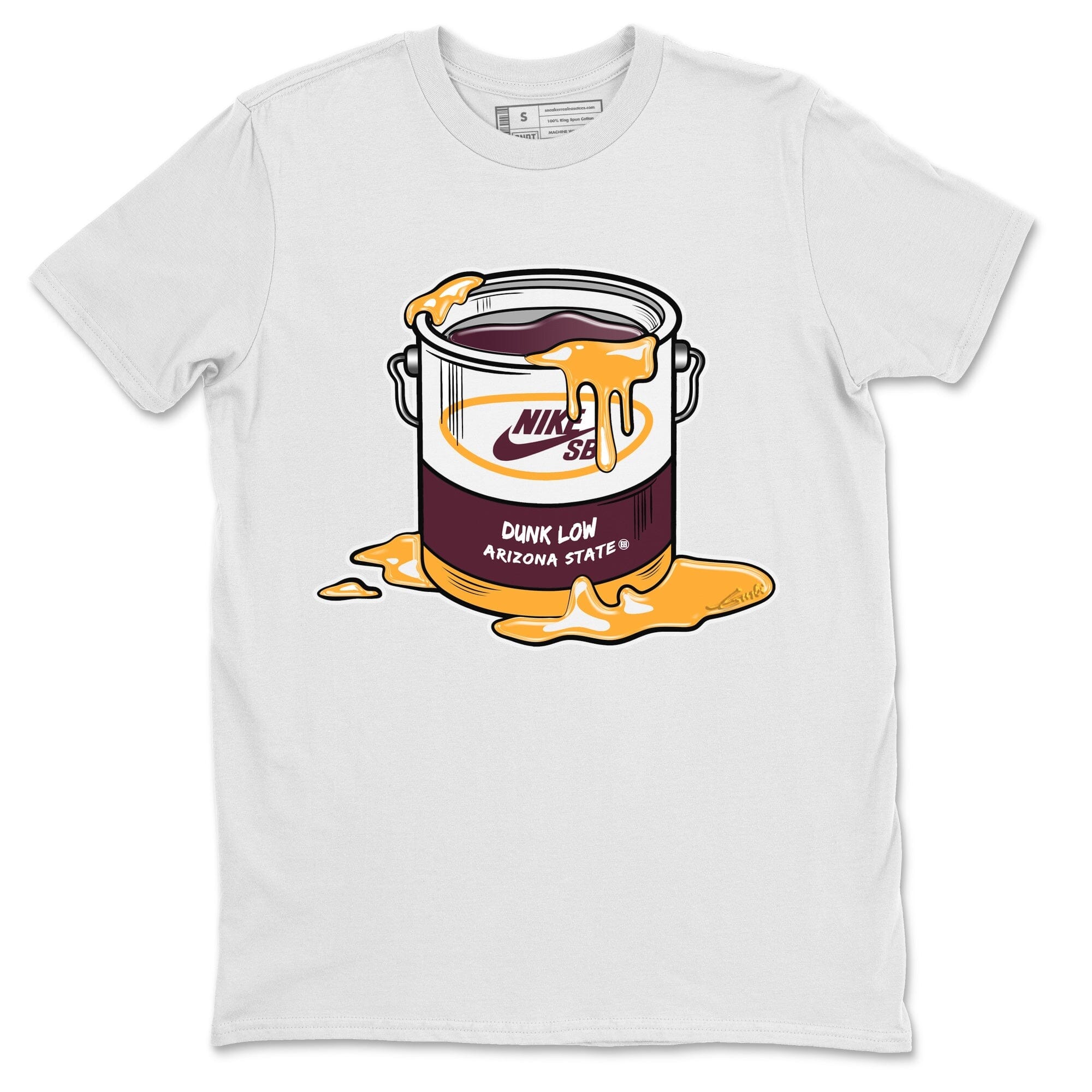 Dunk Arizona State Sneaker Match Tees Bucket Sneaker Tees Dunk Arizona State Jordan to match sneaker T-Shirt Crew Neck Shirts