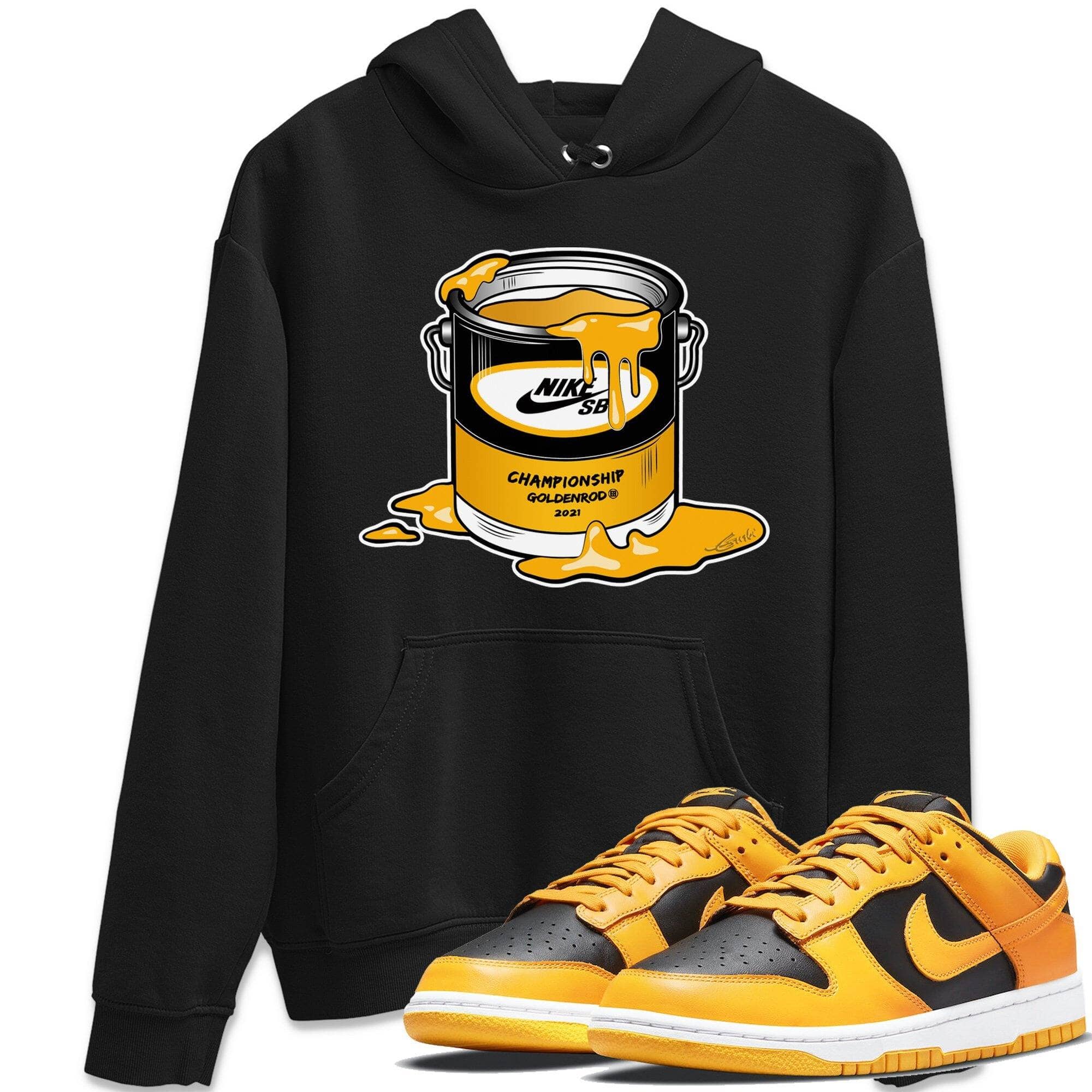 Dunk Championship Goldenrod Sneaker Match Tees Bucket Sneaker Tees Dunk Championship Goldenrod Jordan to match sneaker T-Shirt Crew Neck Shirts