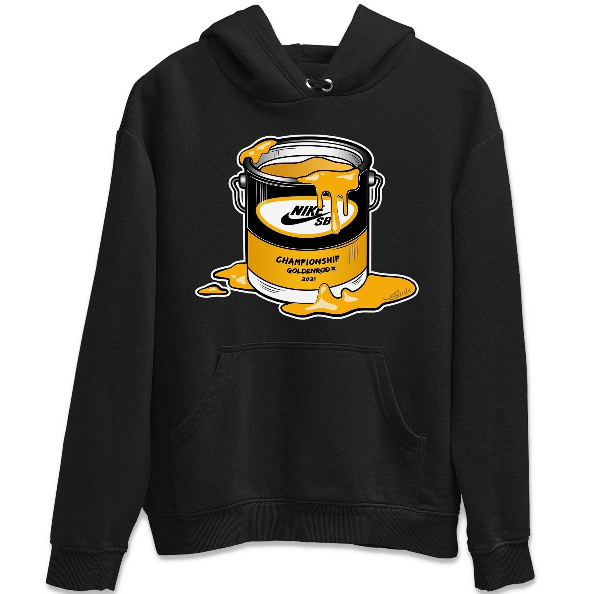Dunk Championship Goldenrod Sneaker Match Tees Bucket Sneaker Tees Dunk Championship Goldenrod Jordan to match sneaker T-Shirt Crew Neck Shirts